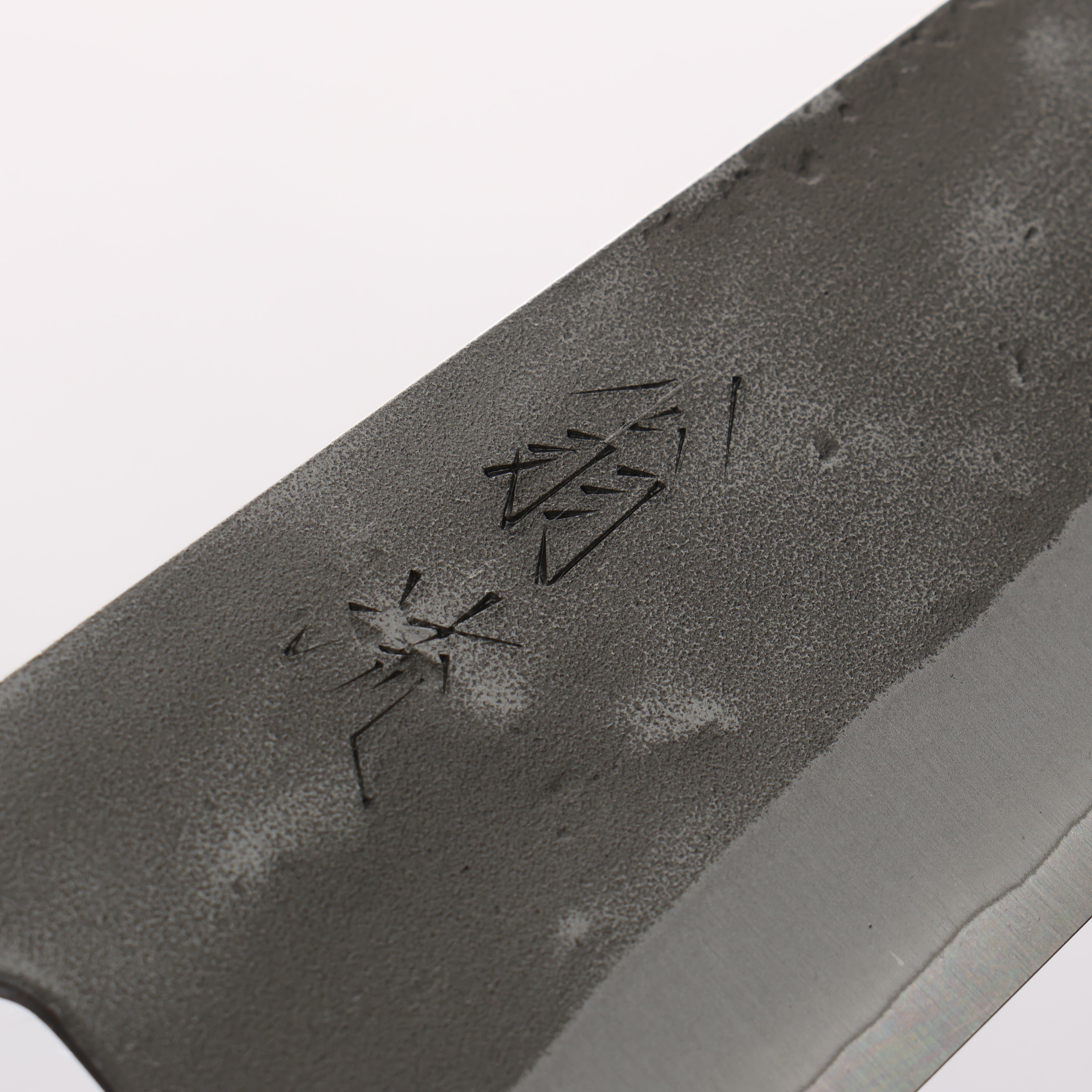 Oul SLD Nashiji Small Bunka 125mm Oak (Baikoku / Soot Black) Handle - Japanny - Best Japanese Knife