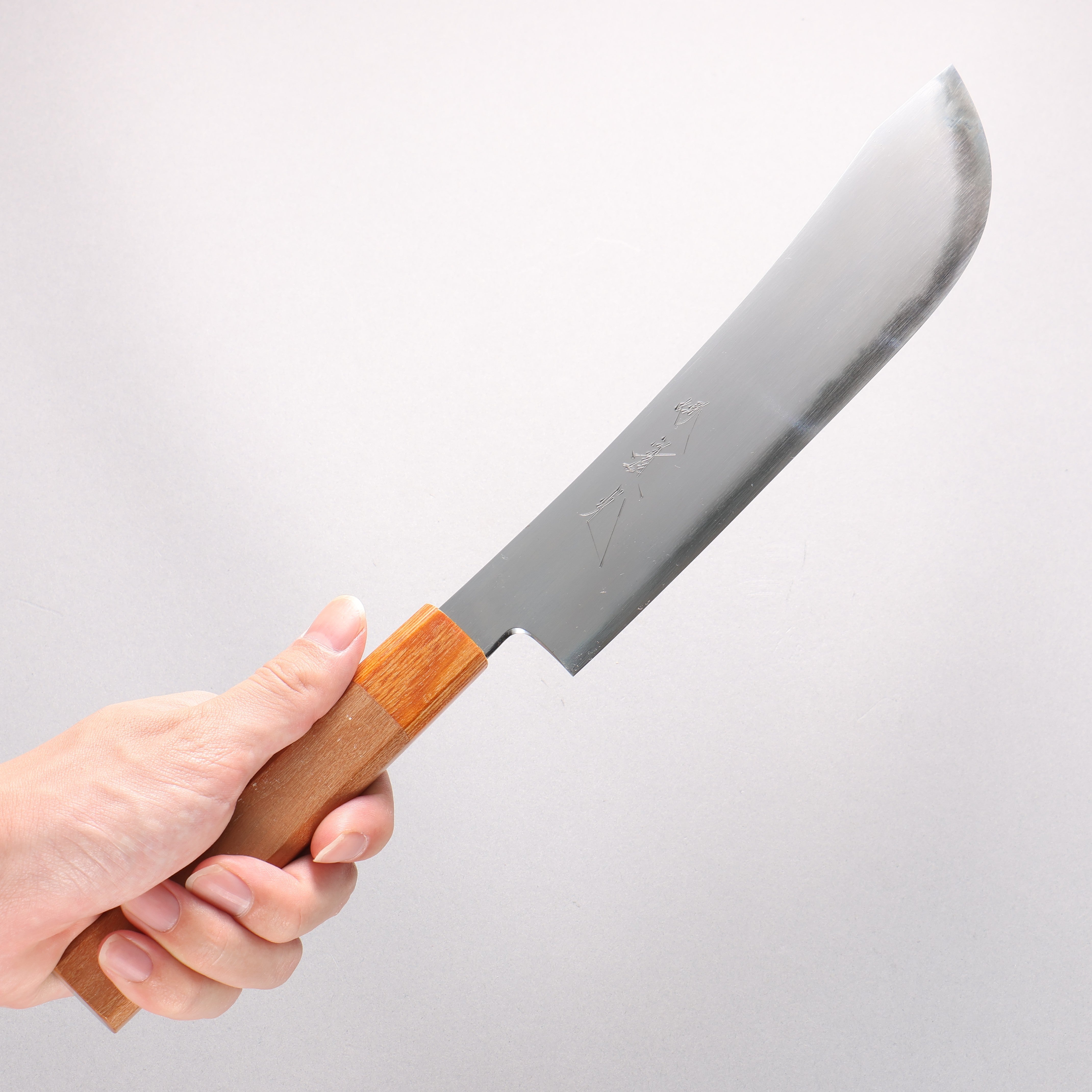 Jikko Kujira White Steel Gyuto 210mm Cherry Tree Handle - Japanny - Best Japanese Knife