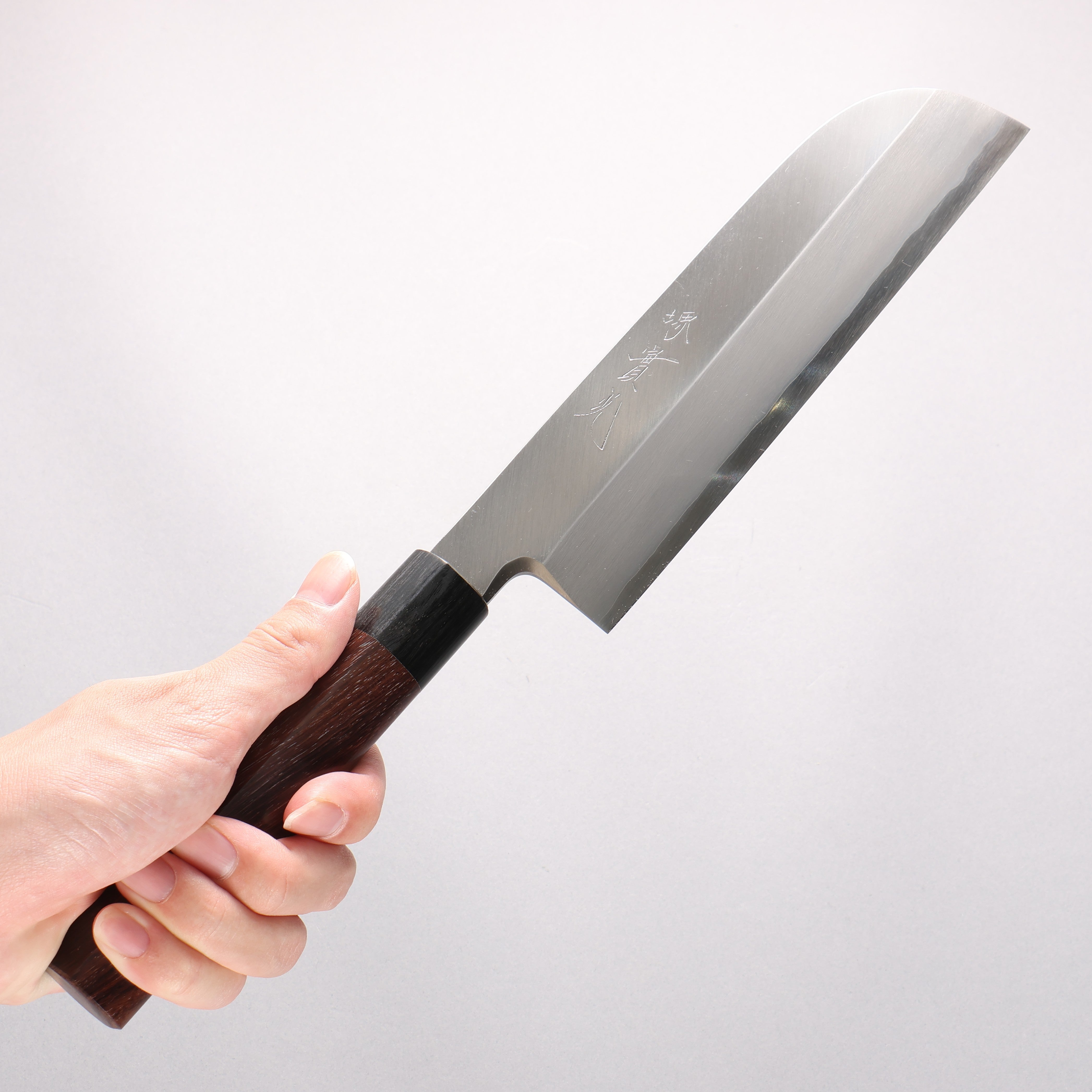 Jikko Silver Steel No.3 Kamagata Usuba 210mm Shitan Handle - Japanny - Best Japanese Knife