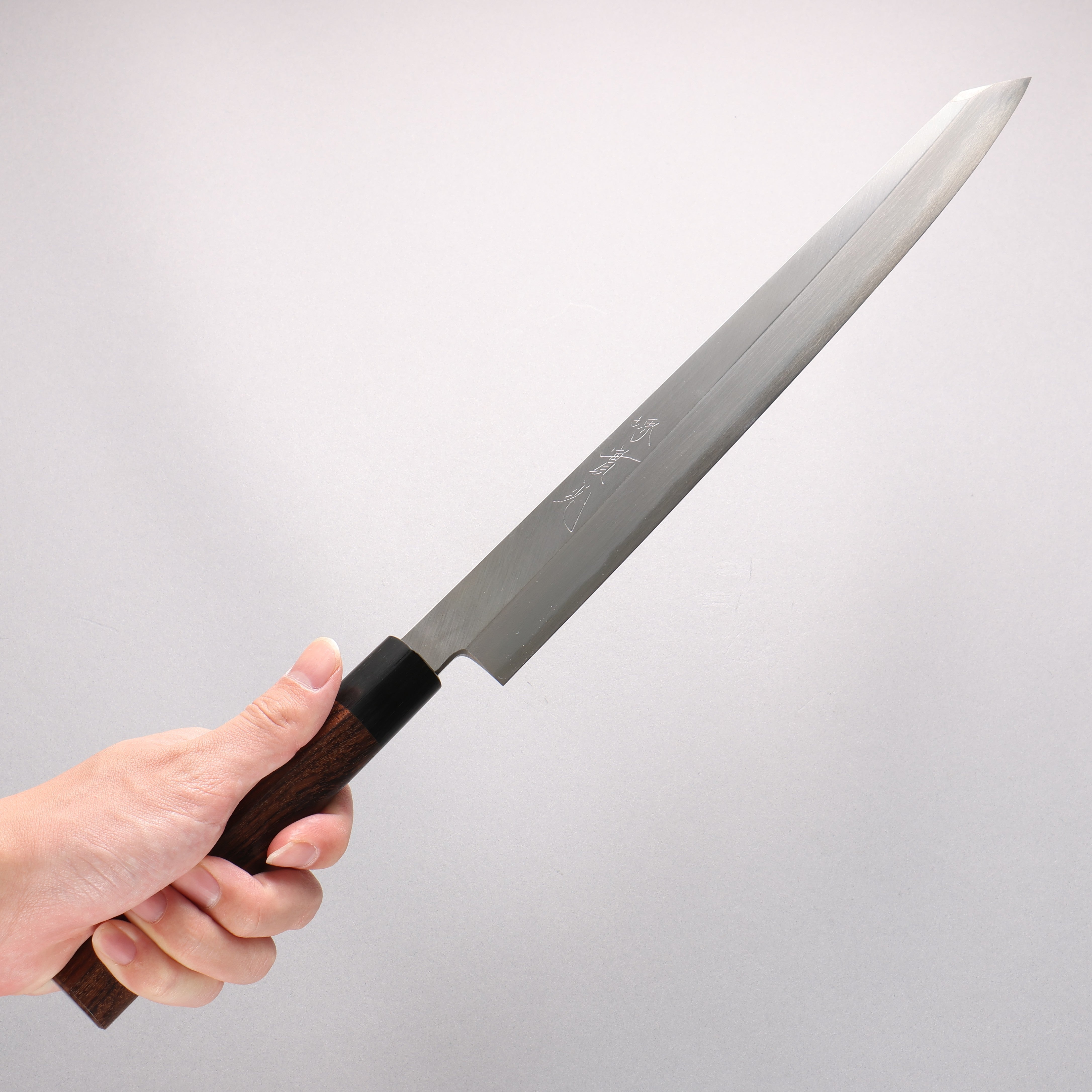 Jikko White Steel No.2 Kiritsuke Yanagiba 300mm Shitan Handle - Japanny - Best Japanese Knife