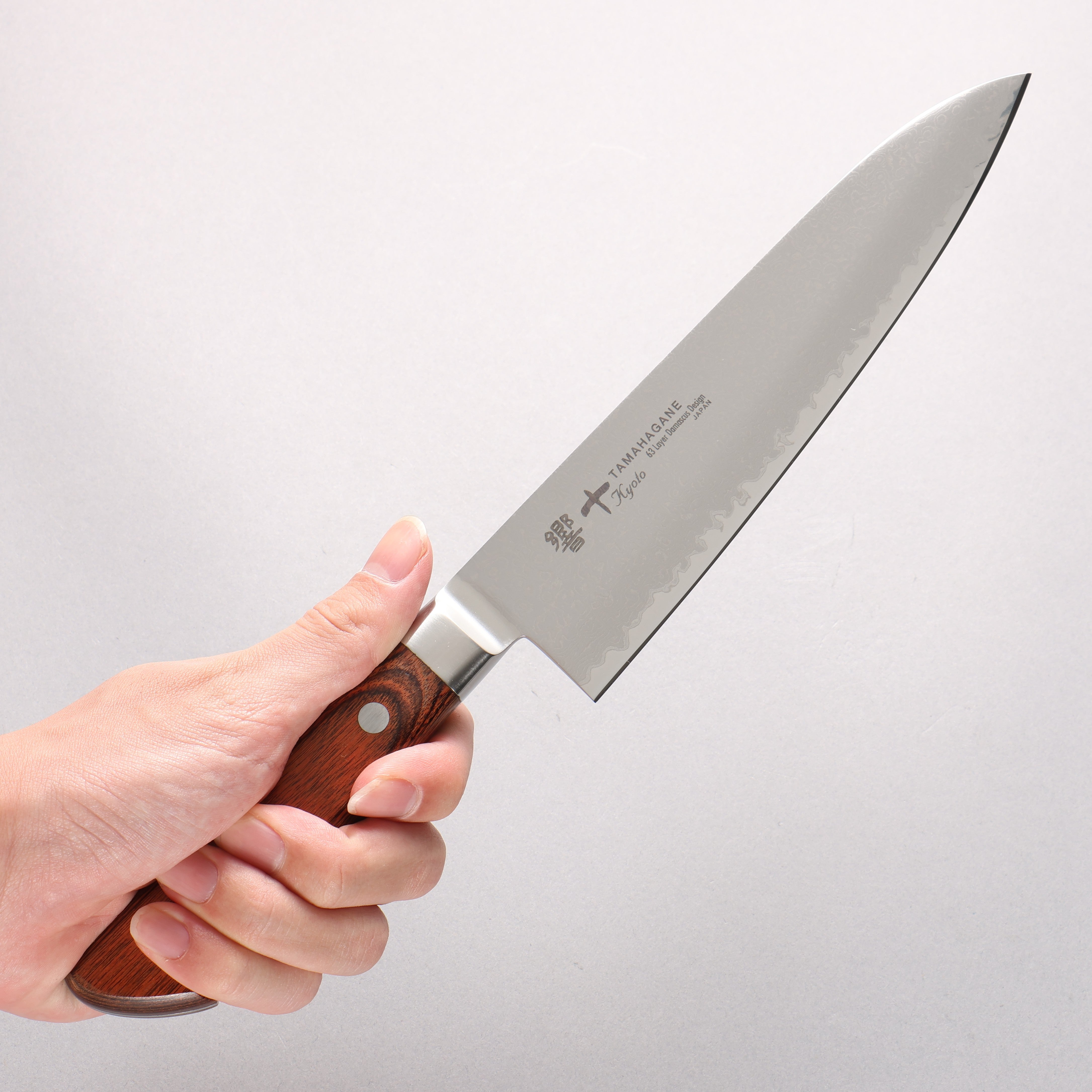 Tamahagane Kyoto 63 Layer Damascus Gyuto 180mm KP-1106 - Japanny - Best Japanese Knife
