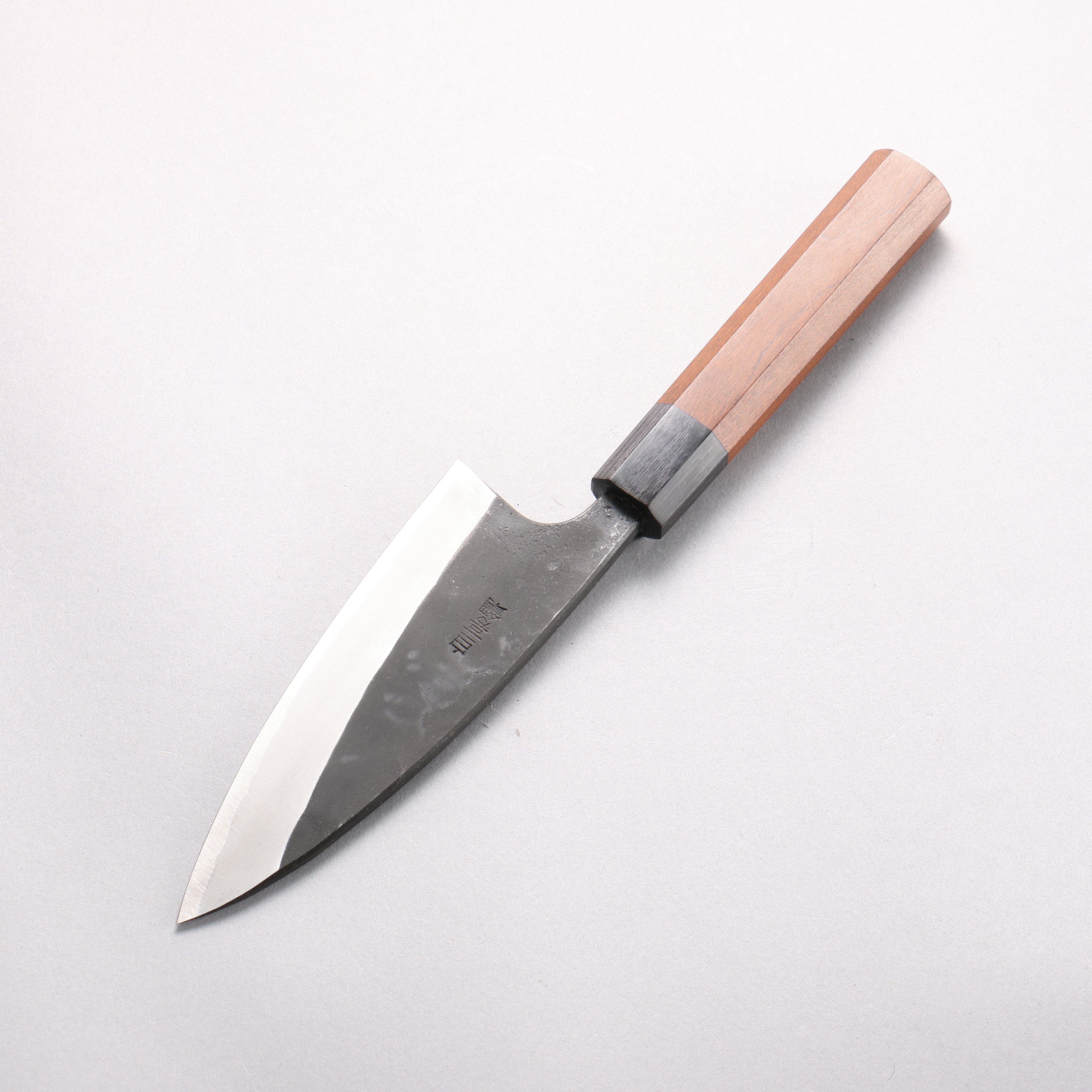 Nao Yamamoto White Steel No.2 Kurouchi Double-sided Deba 135mm Kebony Handle - Japanny - Best Japanese Knife