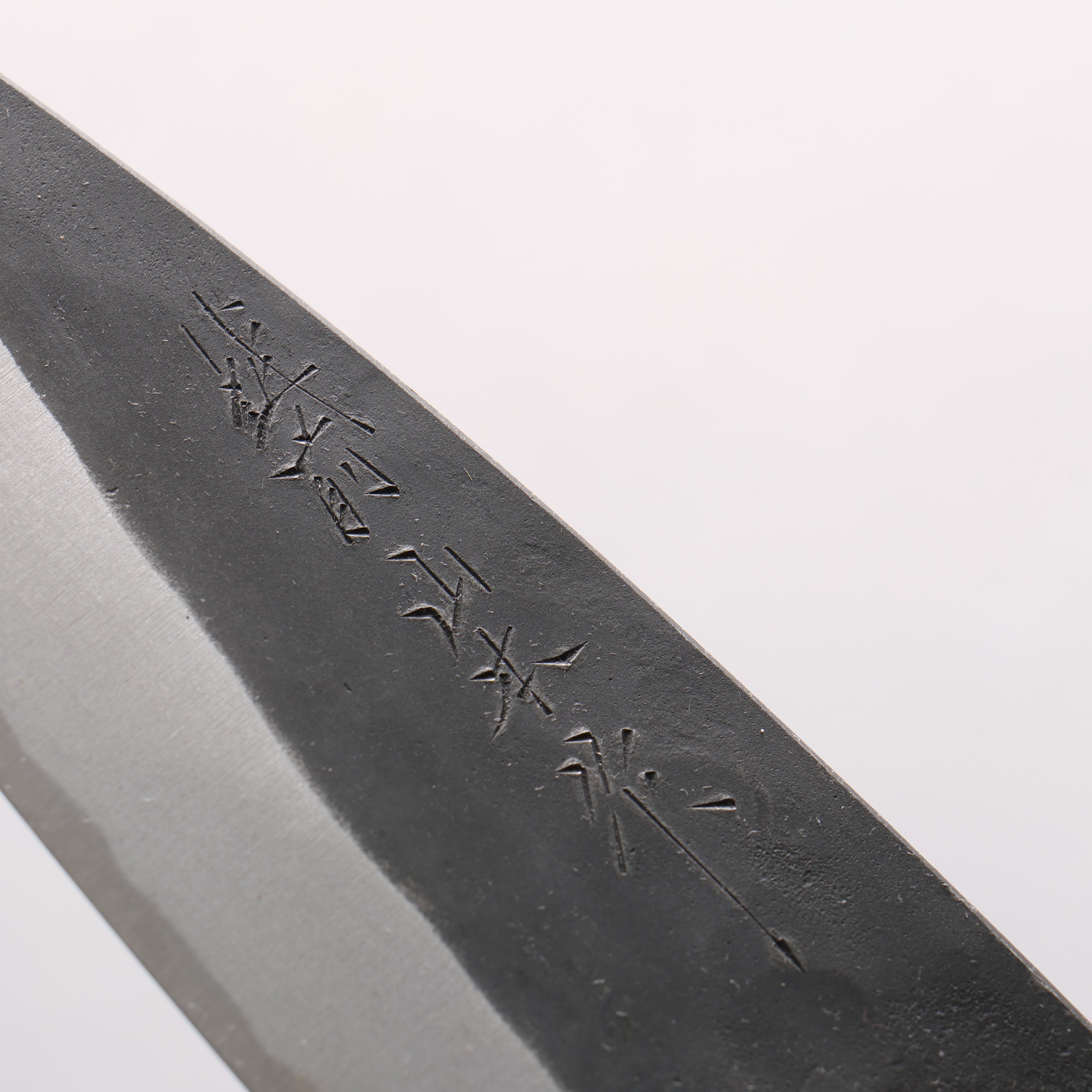 Nao Yamamoto White Steel No.2 Kurouchi Double-sided Deba 135mm Kebony Handle - Japanny - Best Japanese Knife