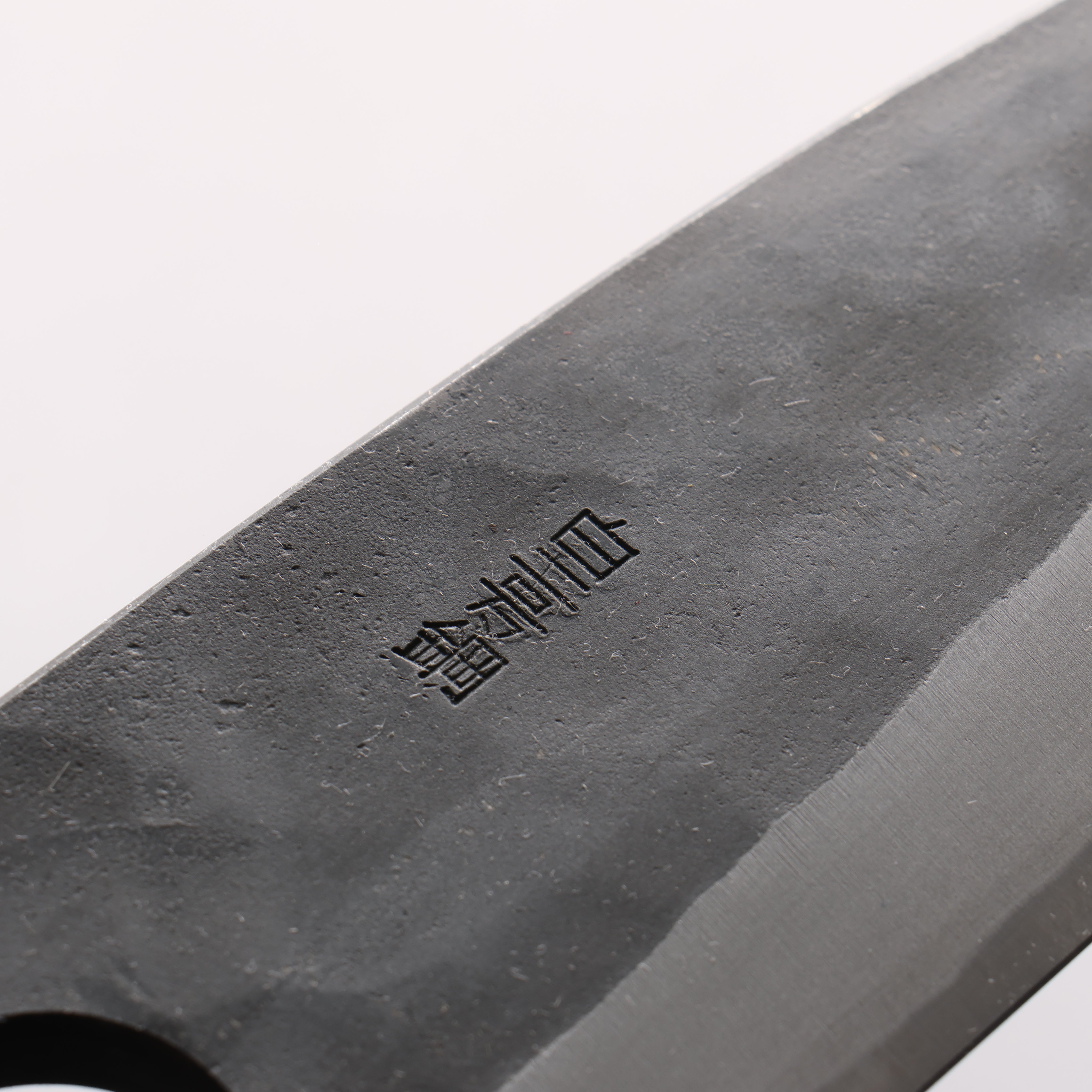 Nao Yamamoto White Steel No.2 Kurouchi Double-sided Deba 165mm Rosewood (Ferrule: Black Pakka Wood) Handle - Japanny - Best Japanese Knife