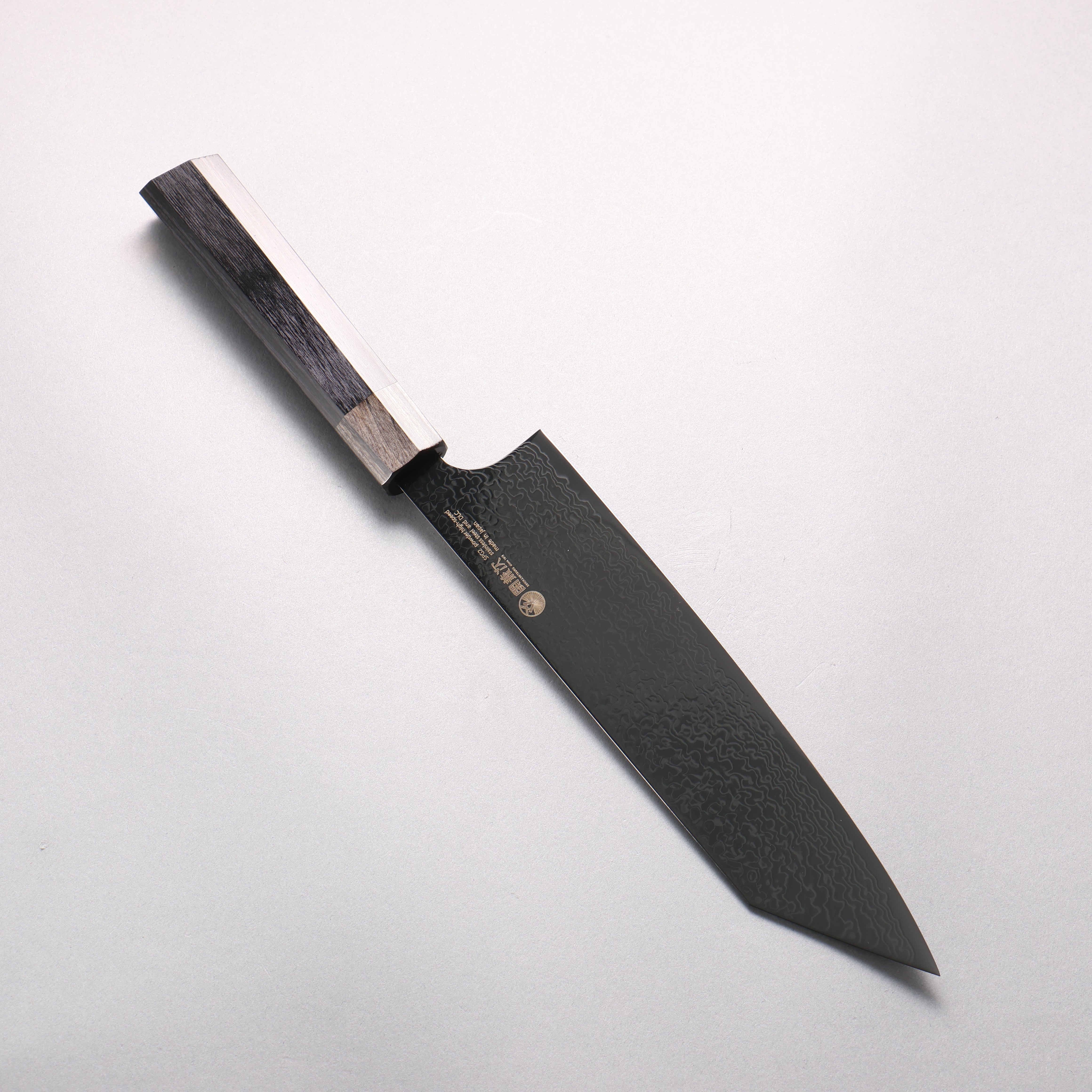 Seki Kanetsugu ZUIUN Kiwami SG2 Damascus DLC Kiritsuke Gyuto 210mm Black Pakka wood Handle with Sheath - Japanny - Best Japanese Knife