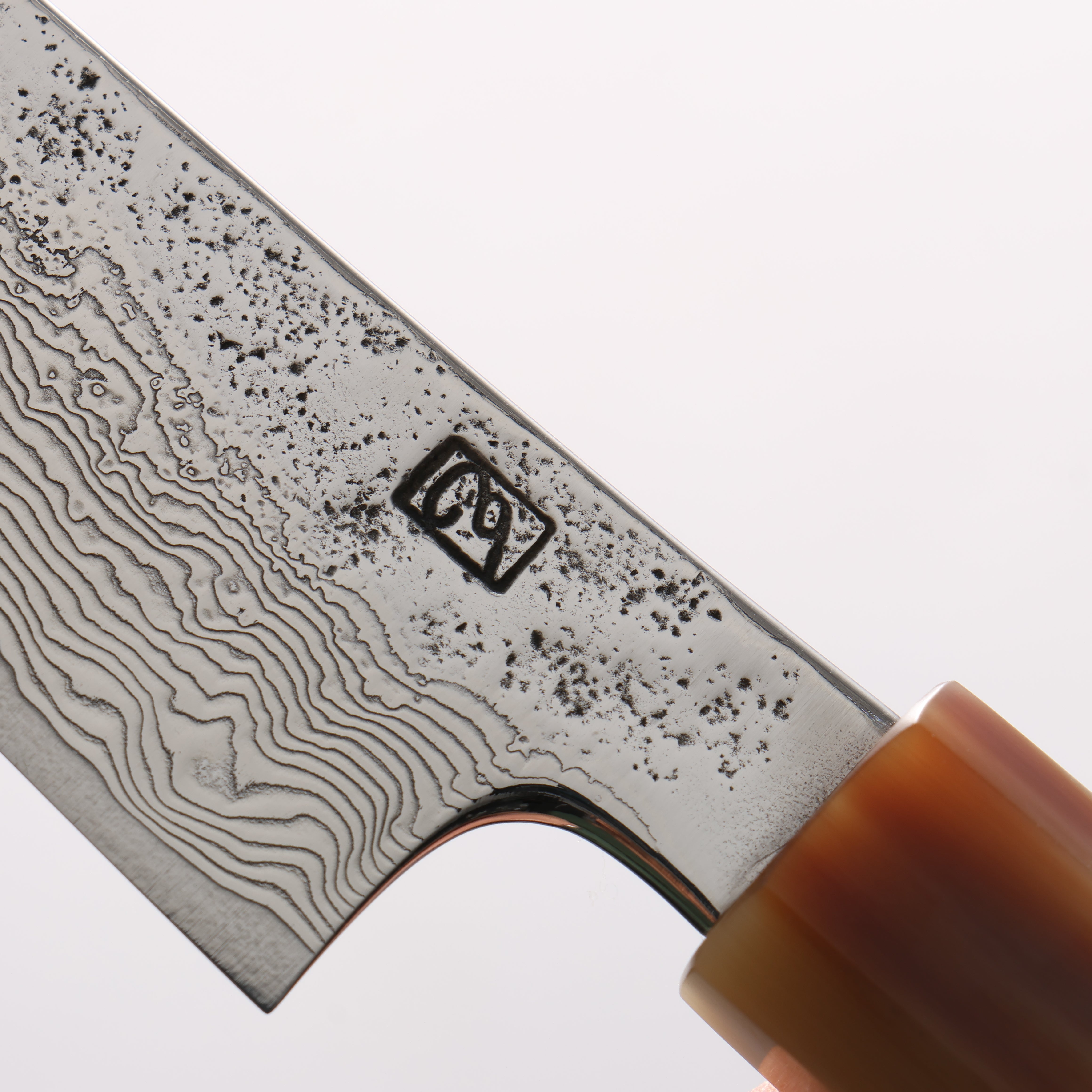 Enkyu SG2 Damascus Migaki Finished Kiritsuke Petty-Utility 135mm Chinese Quince Handle - Japanny - Best Japanese Knife