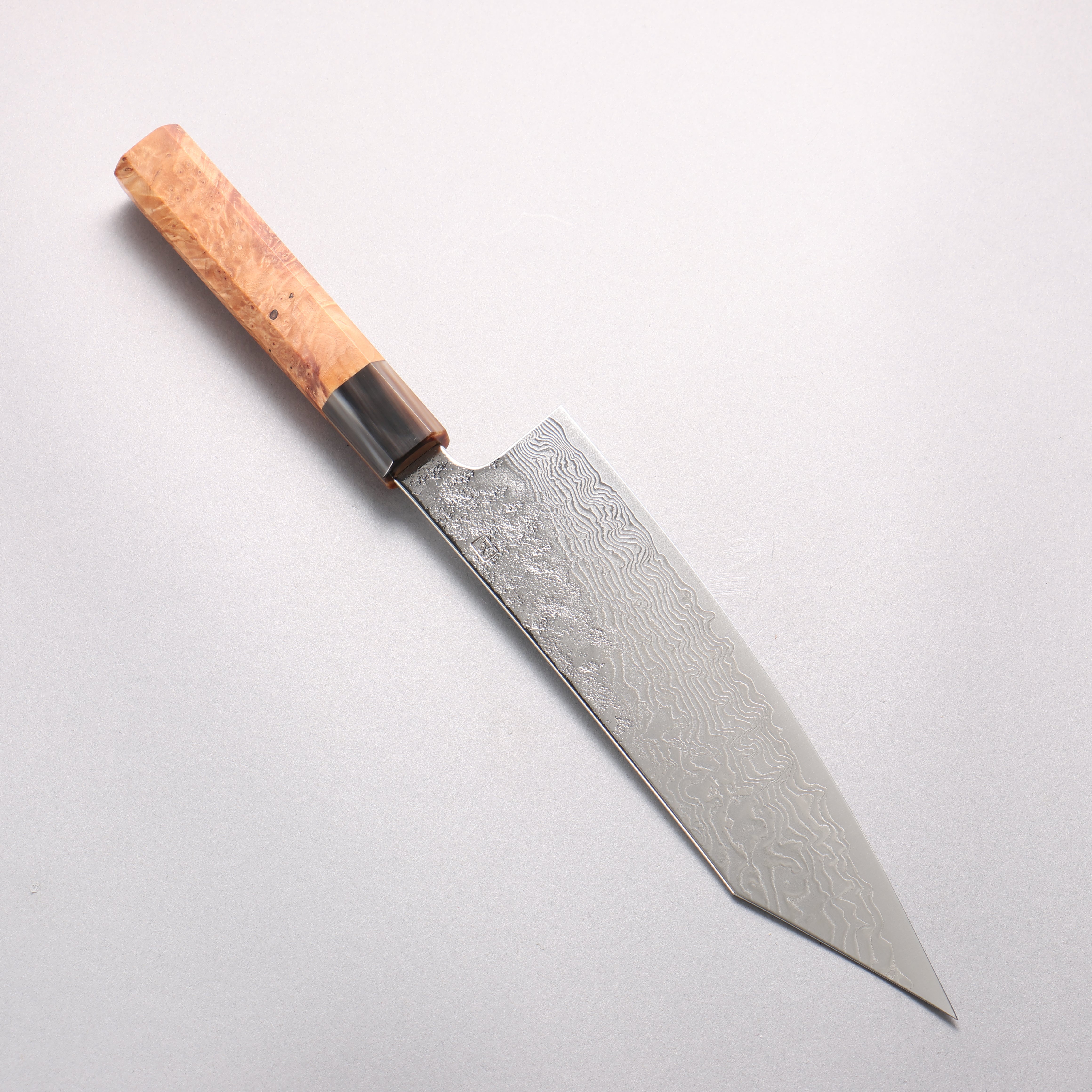 Enkyu SG2 Damascus Migaki Finished Kiritsuke Gyuto 210mm Chinese Quince Handle - Japanny - Best Japanese Knife