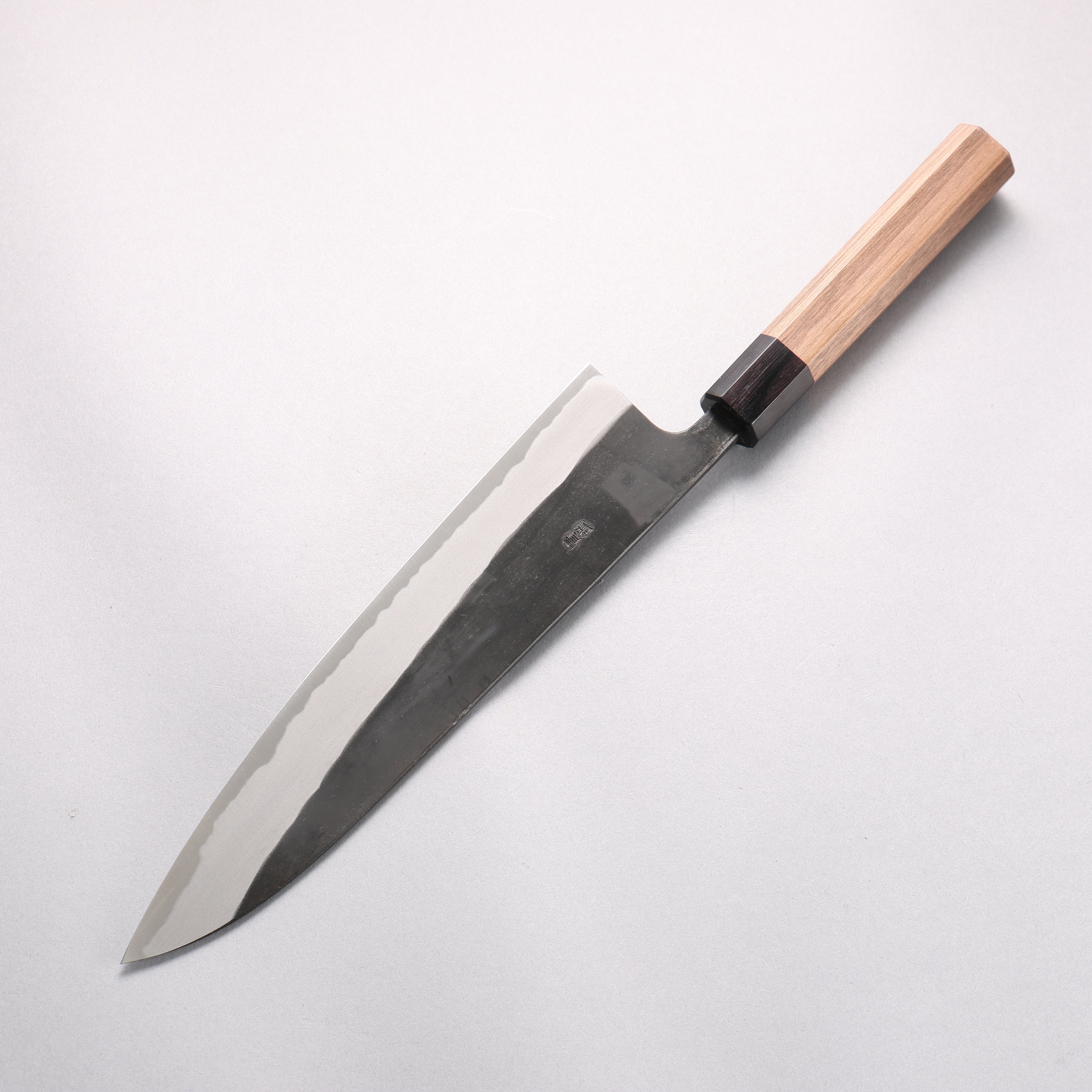 Nao Yamamoto Yasuki Blue Steel Kurouchi Gyuto 240mm Walnut Handle - Japanny - Best Japanese Knife