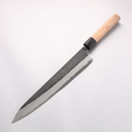 Nao Yamamoto Yasuki Blue Steel Kurouchi Sujihiki 270mm Walnut Handle - Japanny - Best Japanese Knife