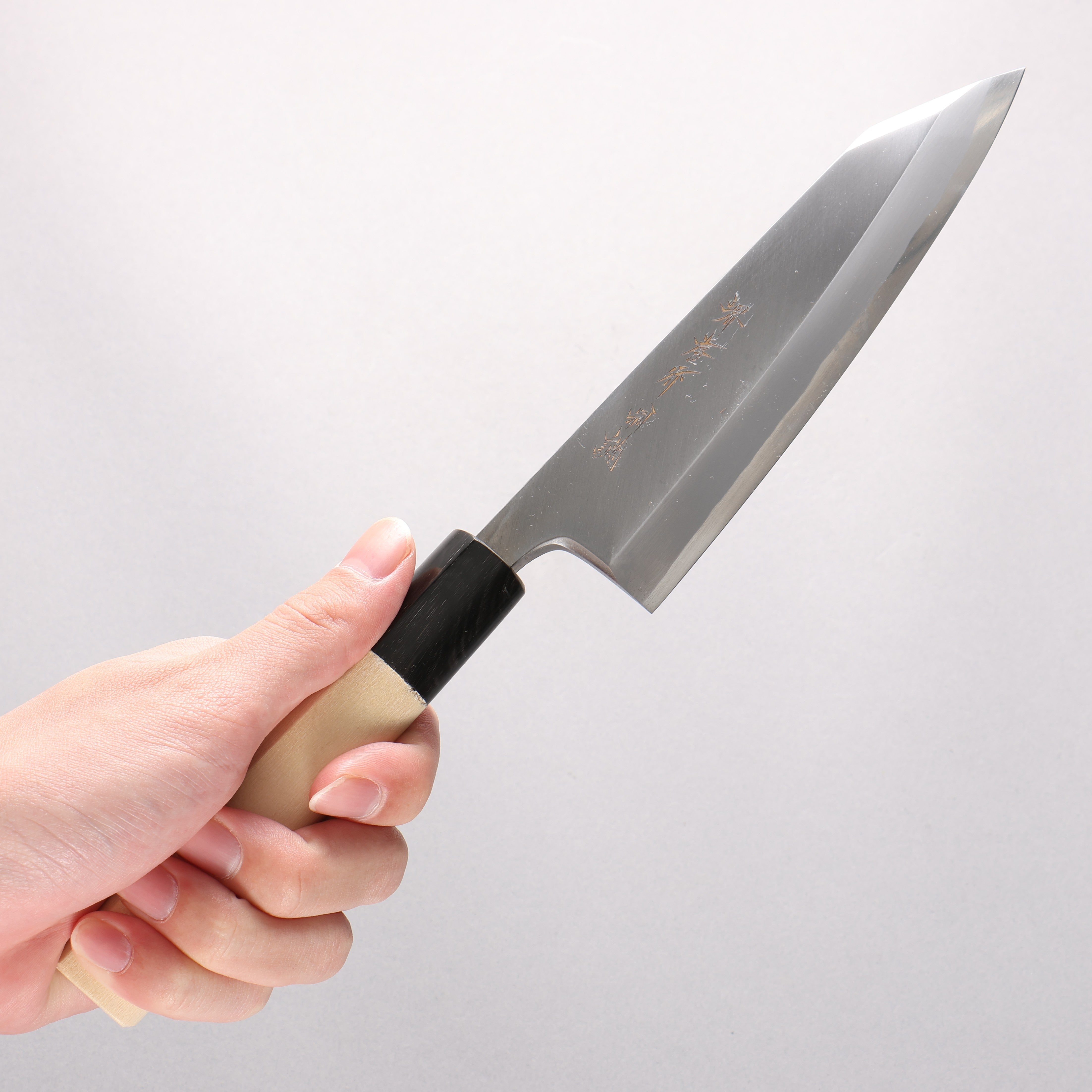 Sakai Takayuki Tokujyo White Steel No.2 Kiritsuke Deba 150mm Magnolia Handle - Japanny - Best Japanese Knife