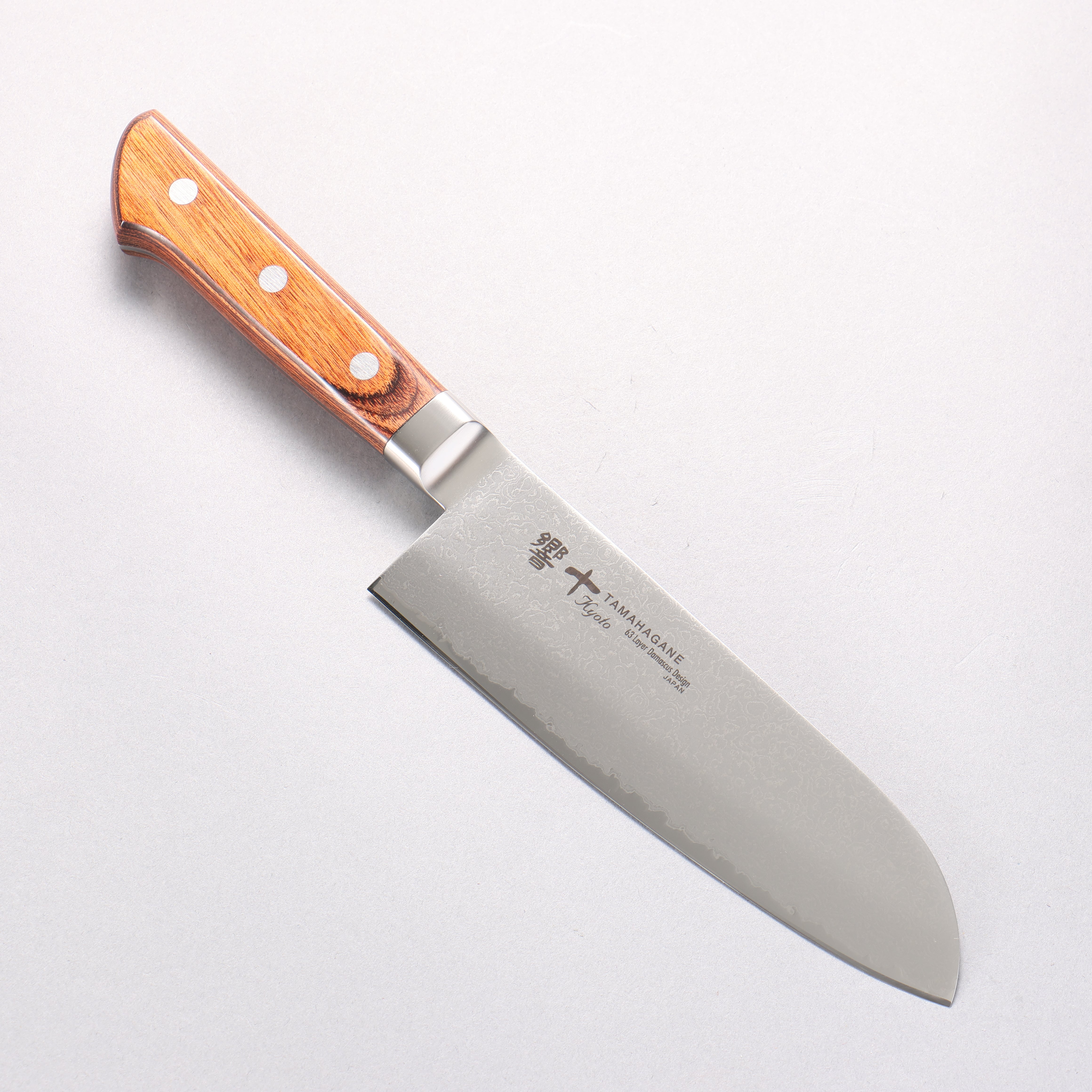 Tamahagane Kyoto 63 Layer Damascus Santoku 160mm KP-1115 - Japanny - Best Japanese Knife