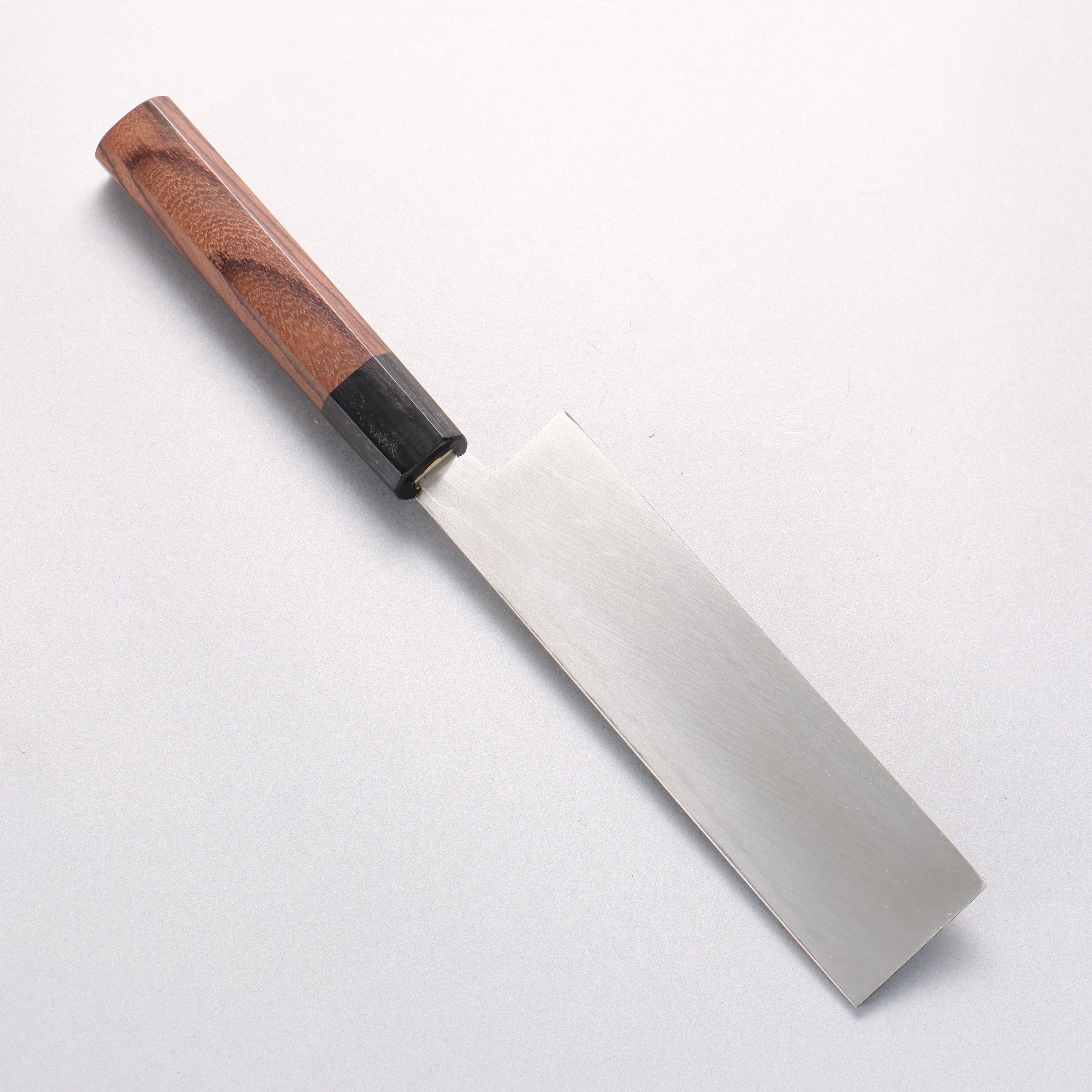 Hideo Kitaoka White Steel No.2 Damascus Kakugata Usuba 165mm Shitan Handle - Japanny - Best Japanese Knife