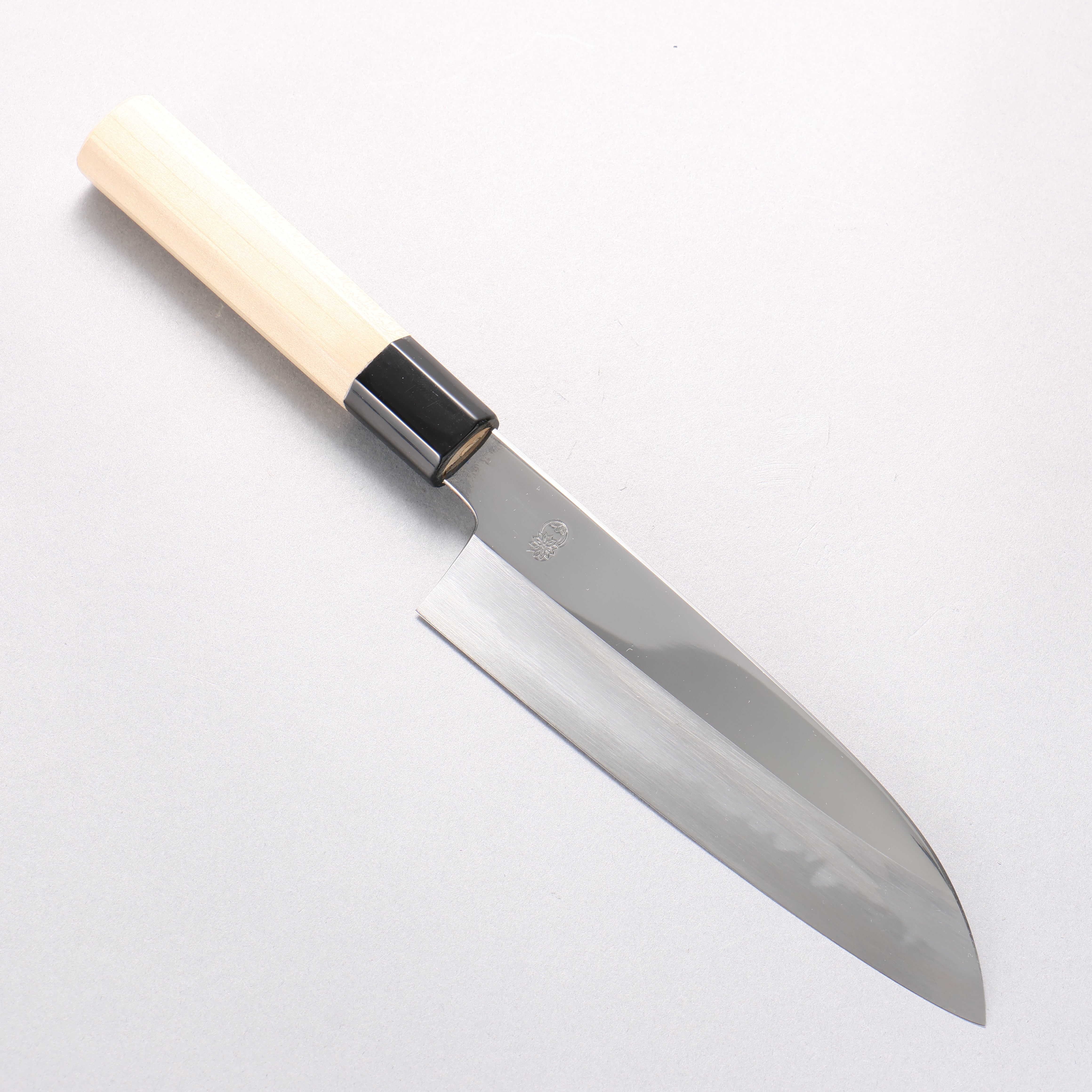 Choyo White Steel Mirrored Finish Santoku 180mm Magnolia Handle - Japanny - Best Japanese Knife