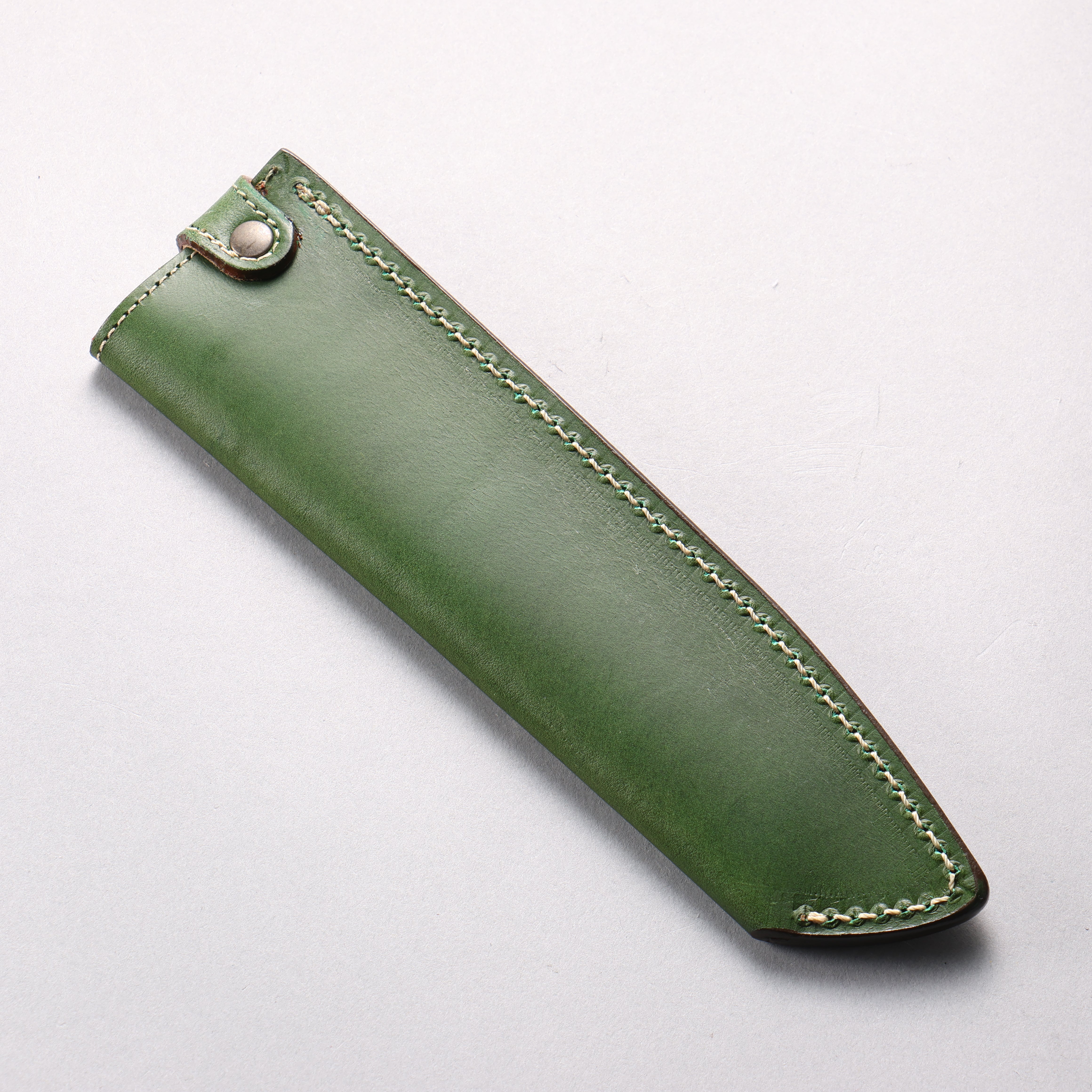 Buttero Green Sheath for 180mm Santoku Leather Sheath - Japanny - Best Japanese Knife