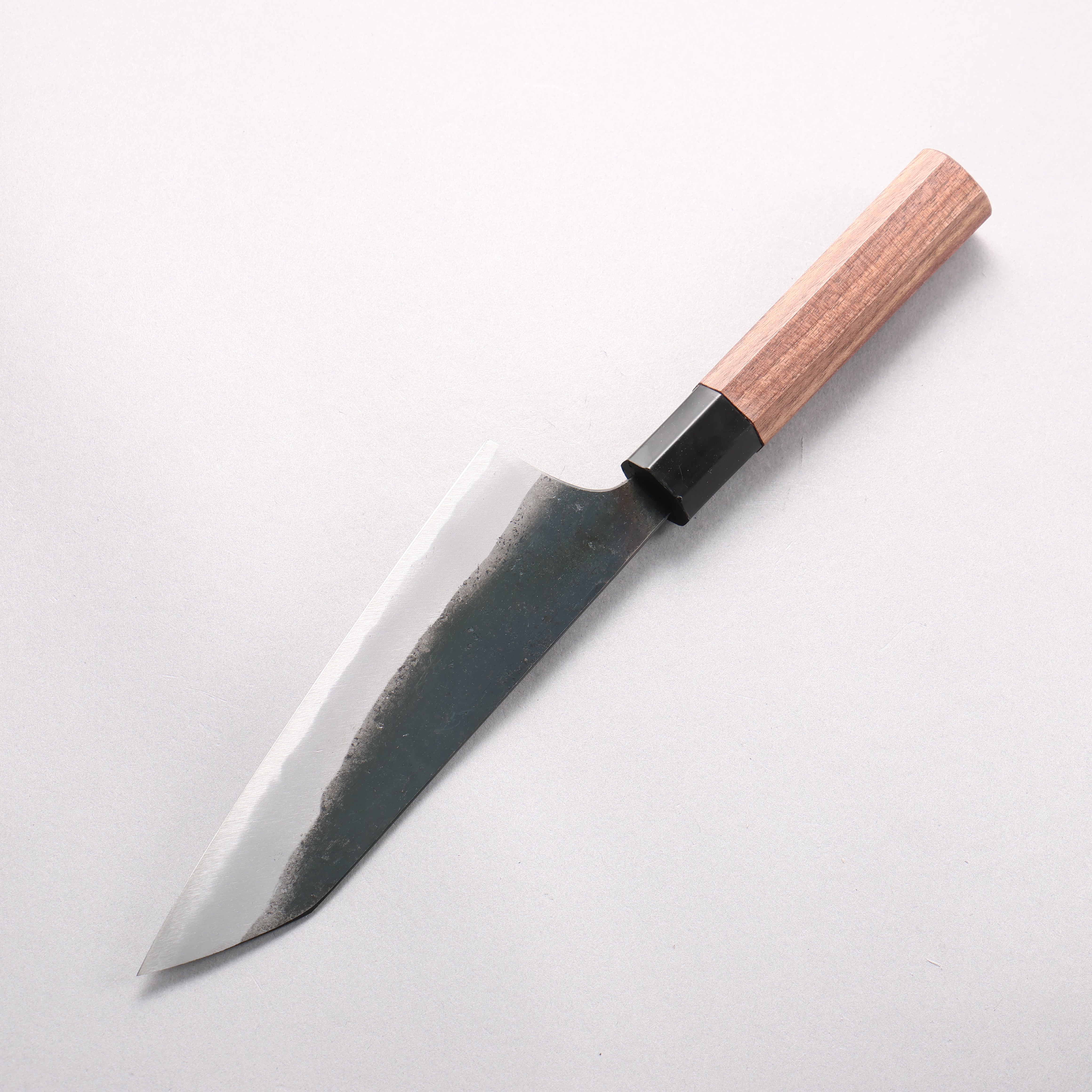 Daisuke Nishida Koharu White Steel No.1 Black Finished Santoku 165mm Walnut Handle - Japanny - Best Japanese Knife