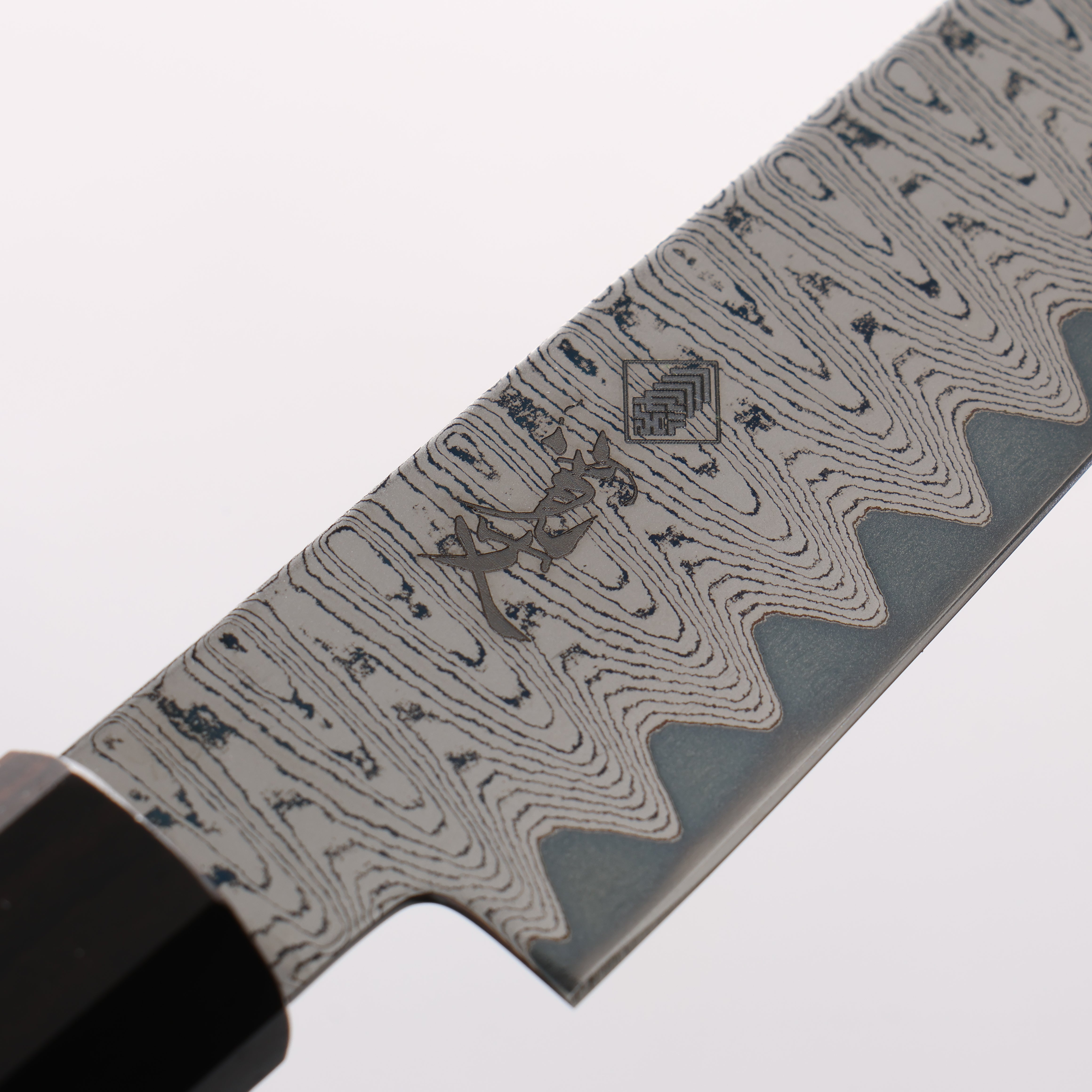 Kanjyo VG10 Damascus Ladder Pattern Petty-Utility 120mm Ebony Wood Handle - Japanny - Best Japanese Knife