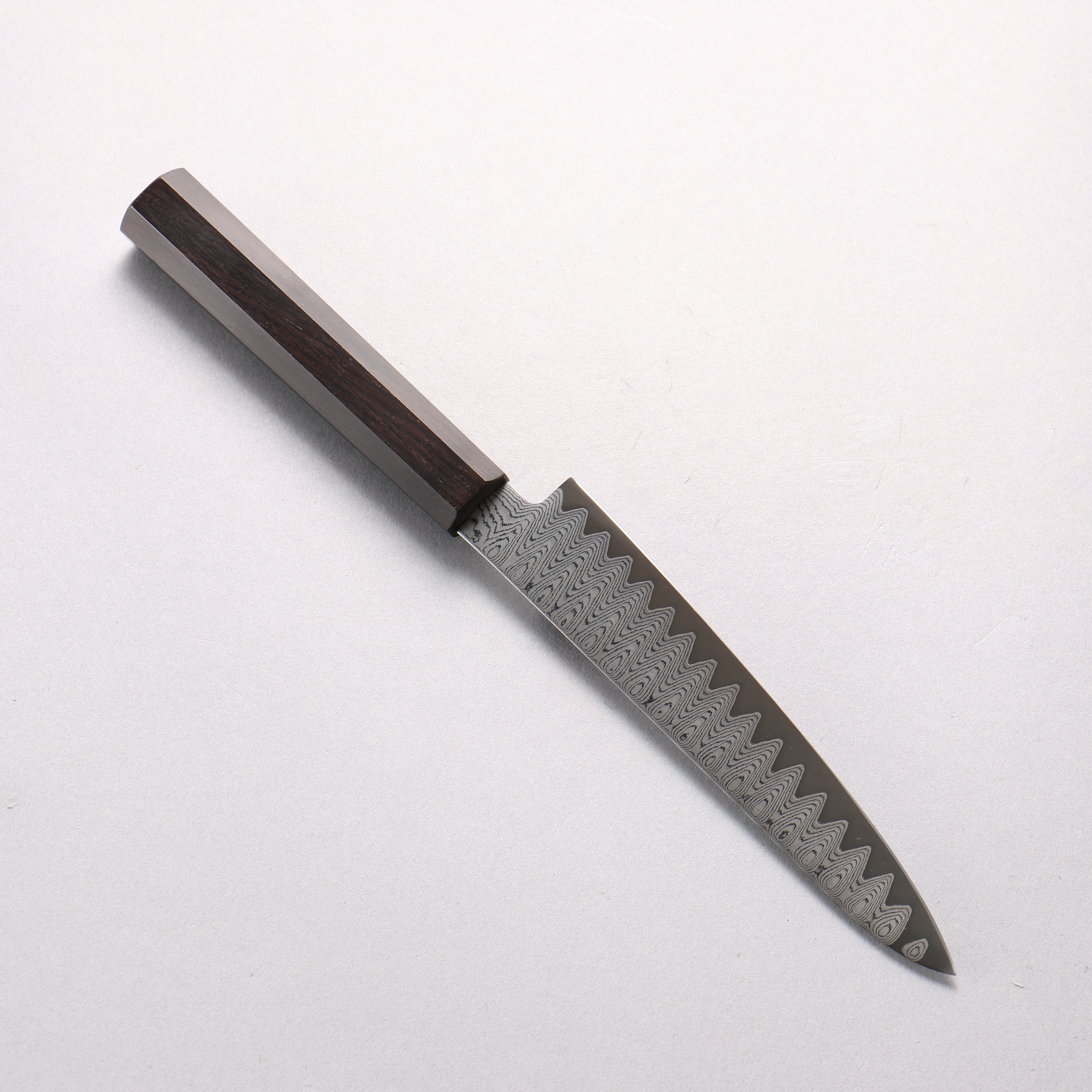 Kanjyo VG10 Damascus Ladder Pattern Petty-Utility 150mm Ebony Wood Handle - Japanny - Best Japanese Knife