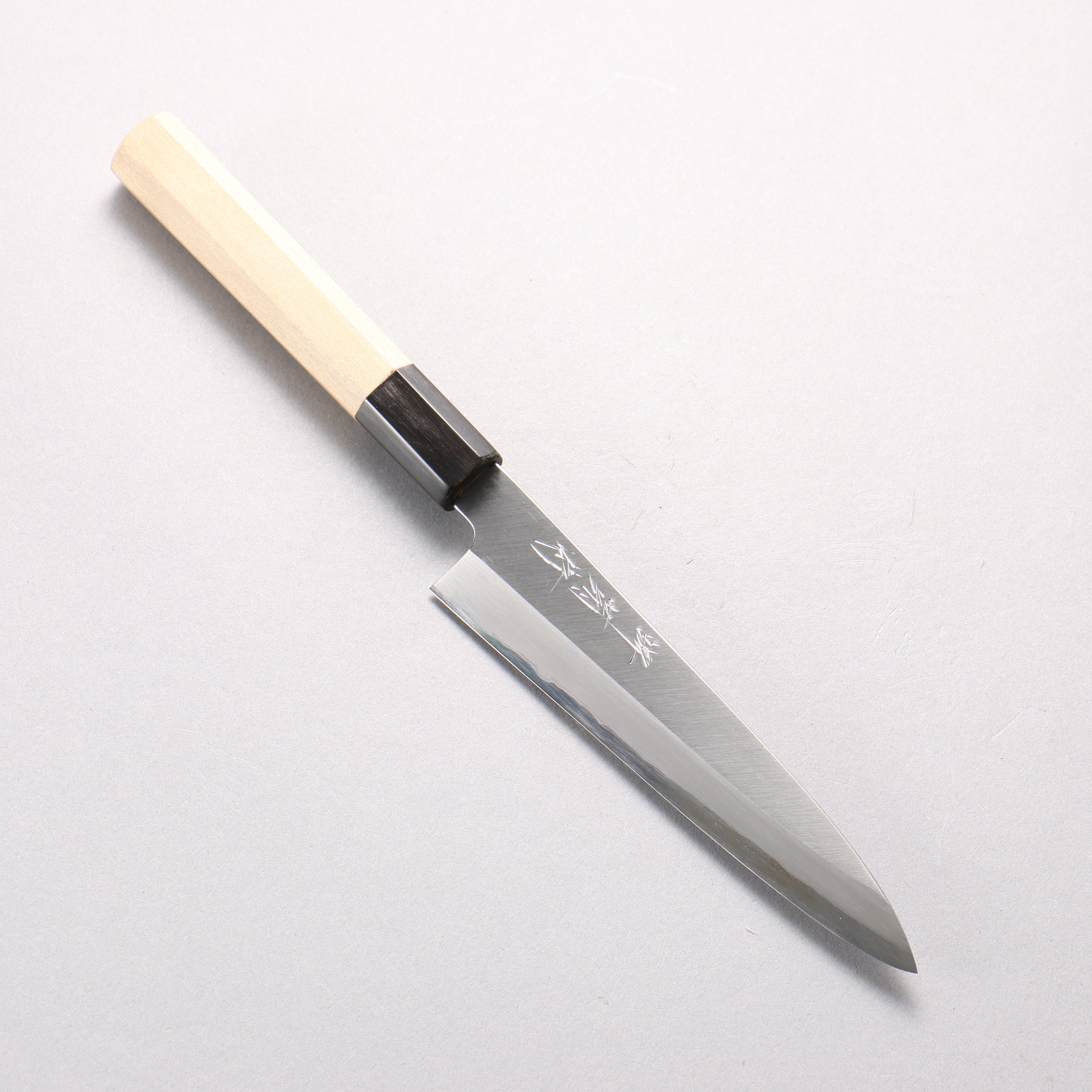 Sakai Kikumori White Steel No.1 Petty-Utility 150mm Magnolia (Ferrule: Water Buffalo Horn) Handle - Japanny - Best Japanese Knife