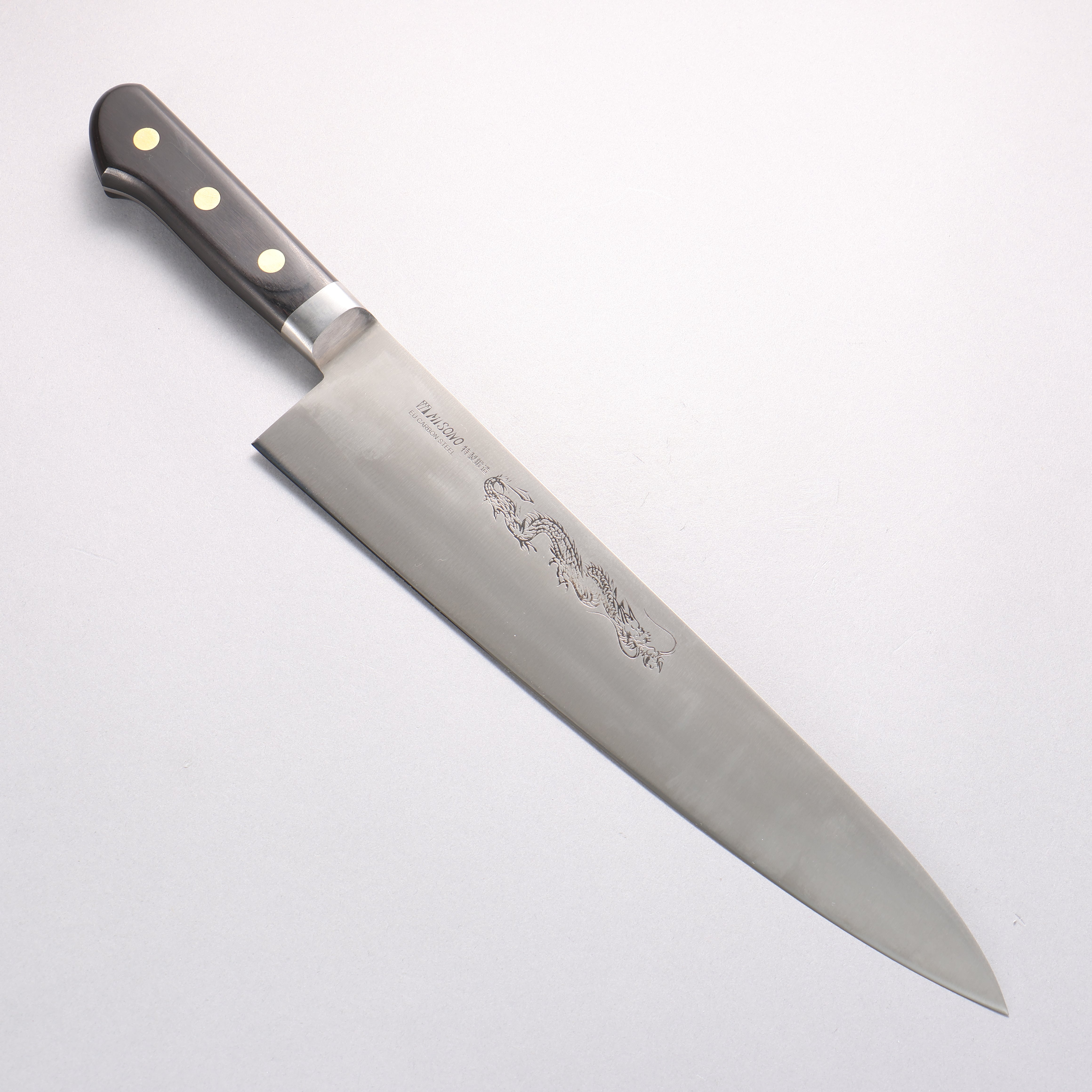 Misono Swedish Steel Dragon Engraving Gyuto
