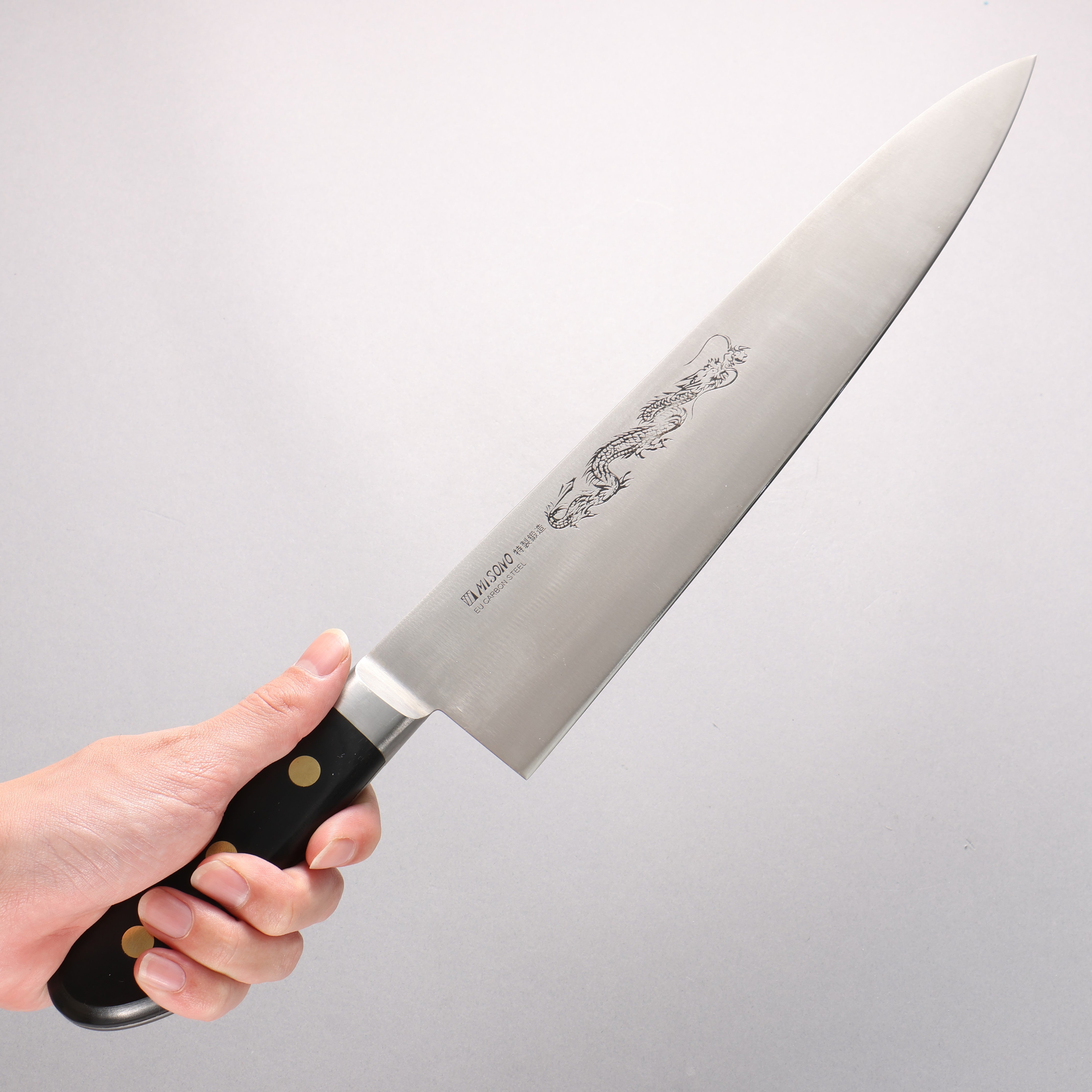 Misono Swedish Steel Dragon Engraving Gyuto - Japanny - Best Japanese Knife