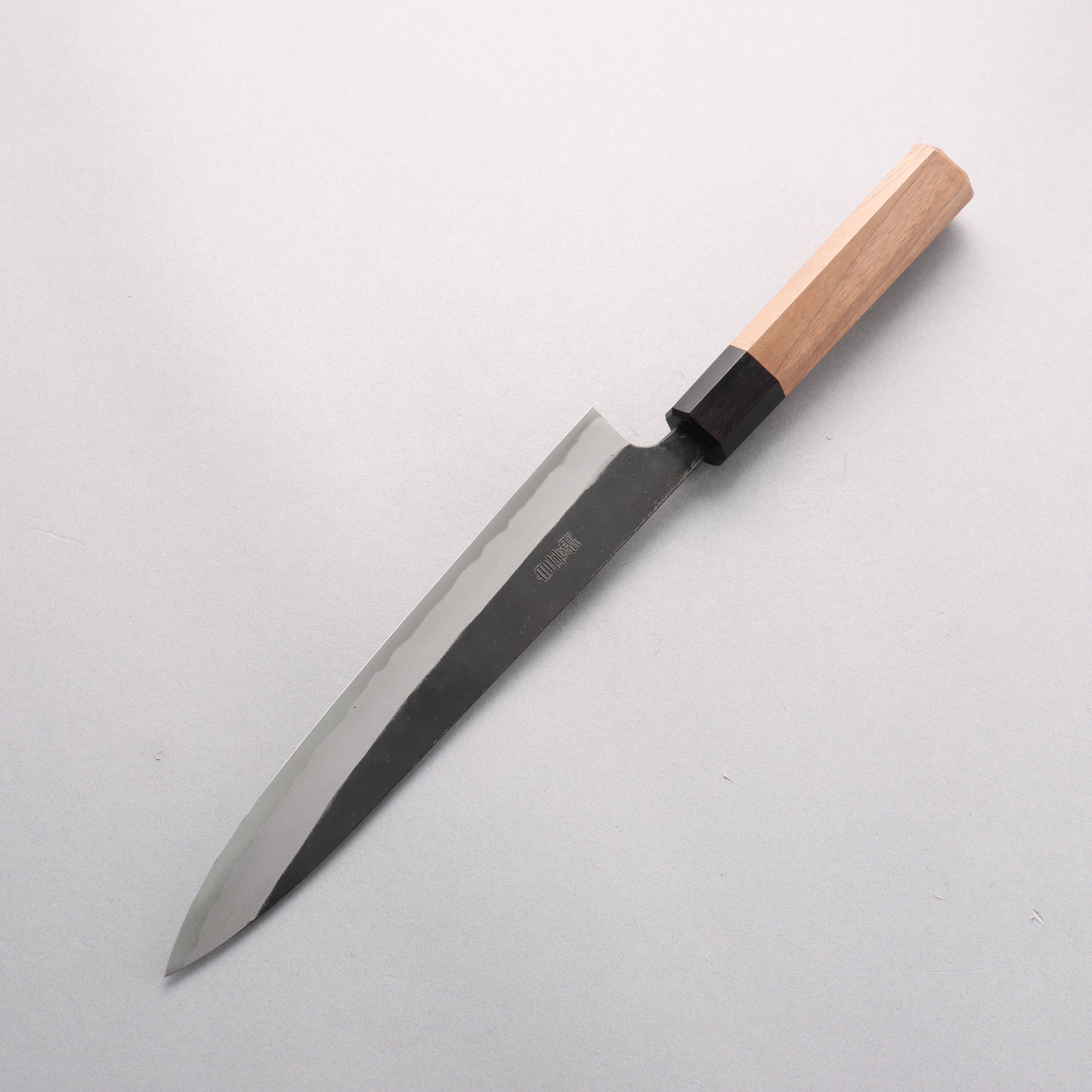 Nao Yamamoto White Steel No.2 Black Finished Sujihiki 210mm Walnut Handle - Japanny - Best Japanese Knife