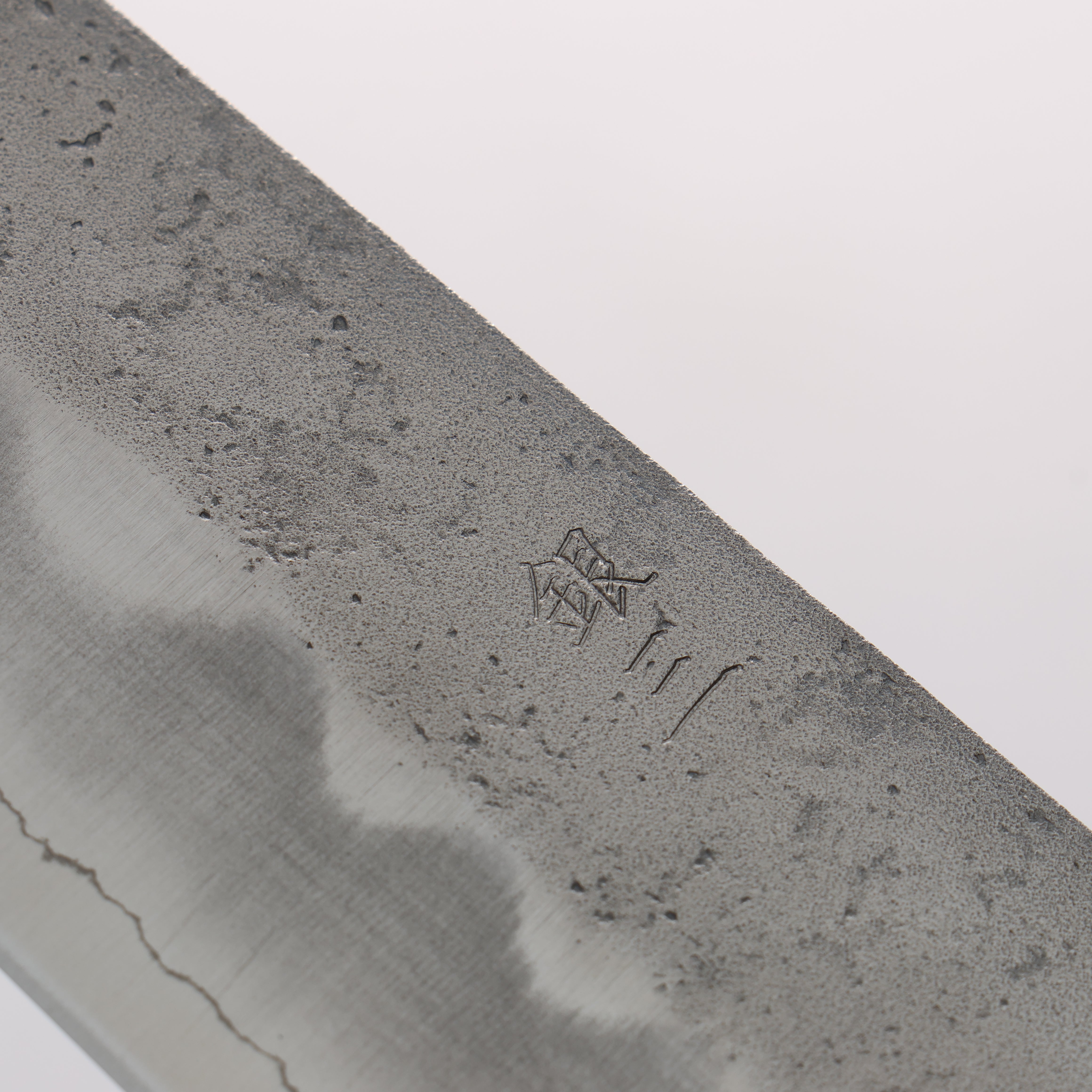 Oul Silver Steel No.3 Nashiji Bunka 170mm Oak (Baikoku / Soot Black) Handle - Japanny - Best Japanese Knife