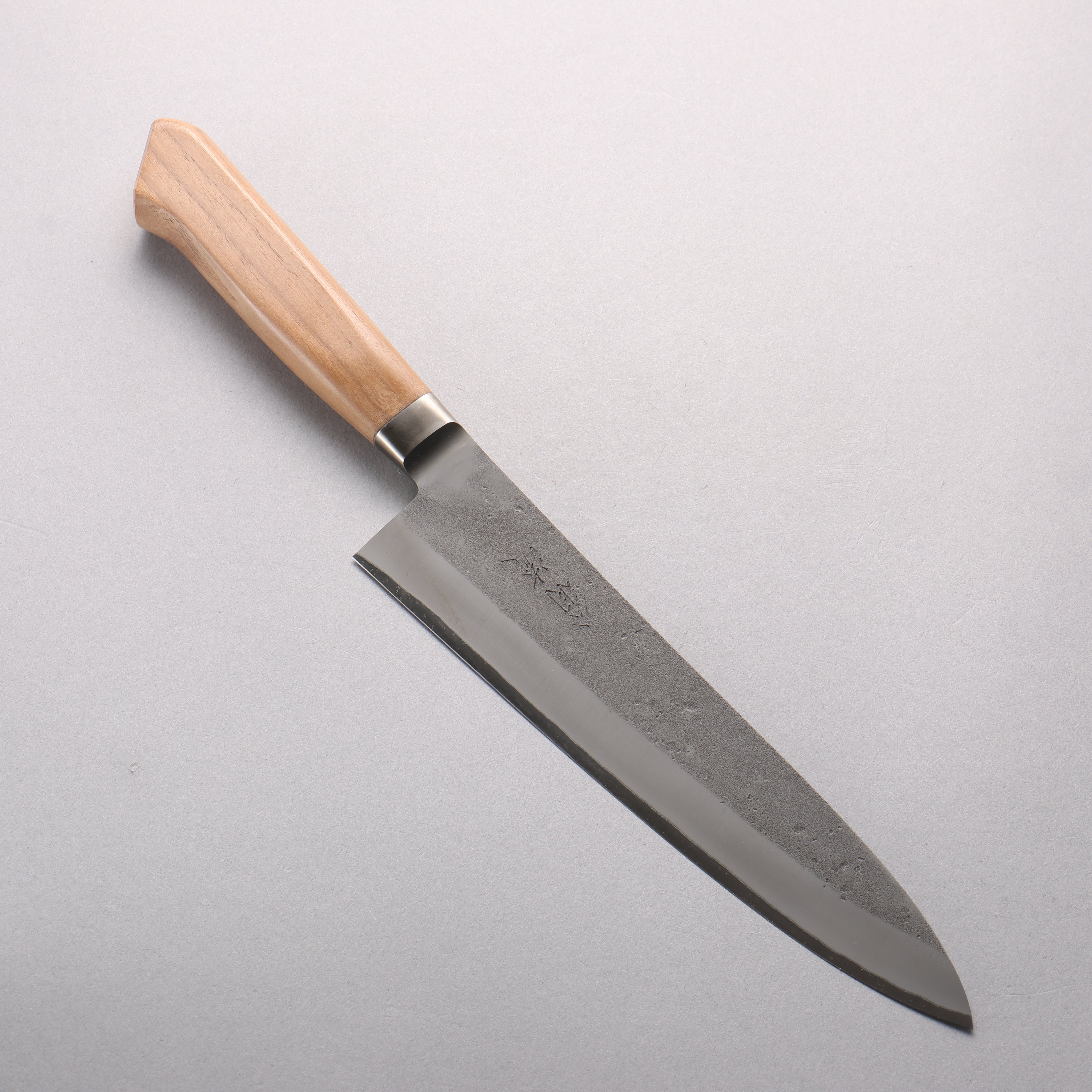 Oul Blue Steel Nashiji Gyuto 210mm Walnut Handle SN-01