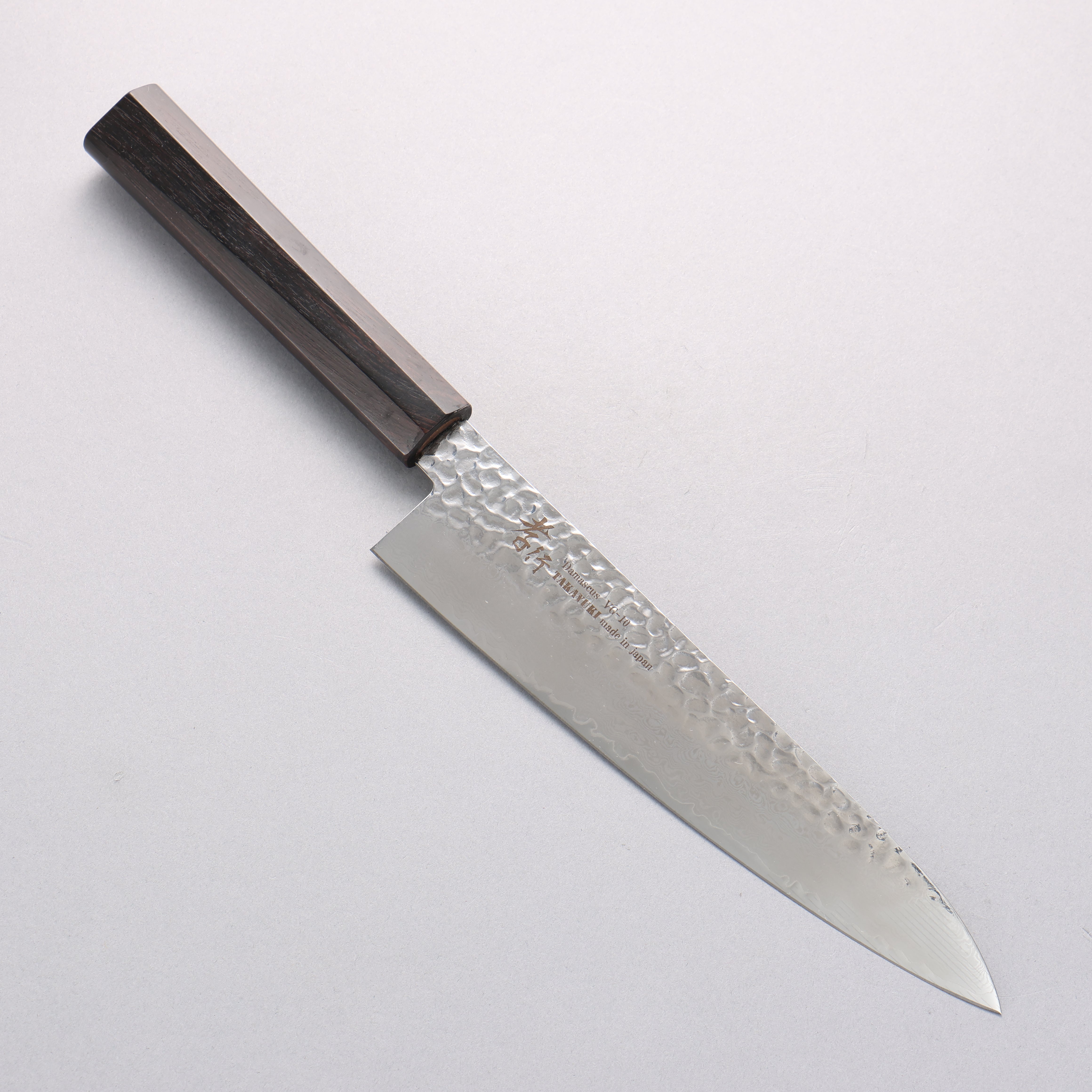 Sakai Takayuki VG10 33 Layer Damascus Gyuto  210mm Ebony(6 sided teardrop) Handle