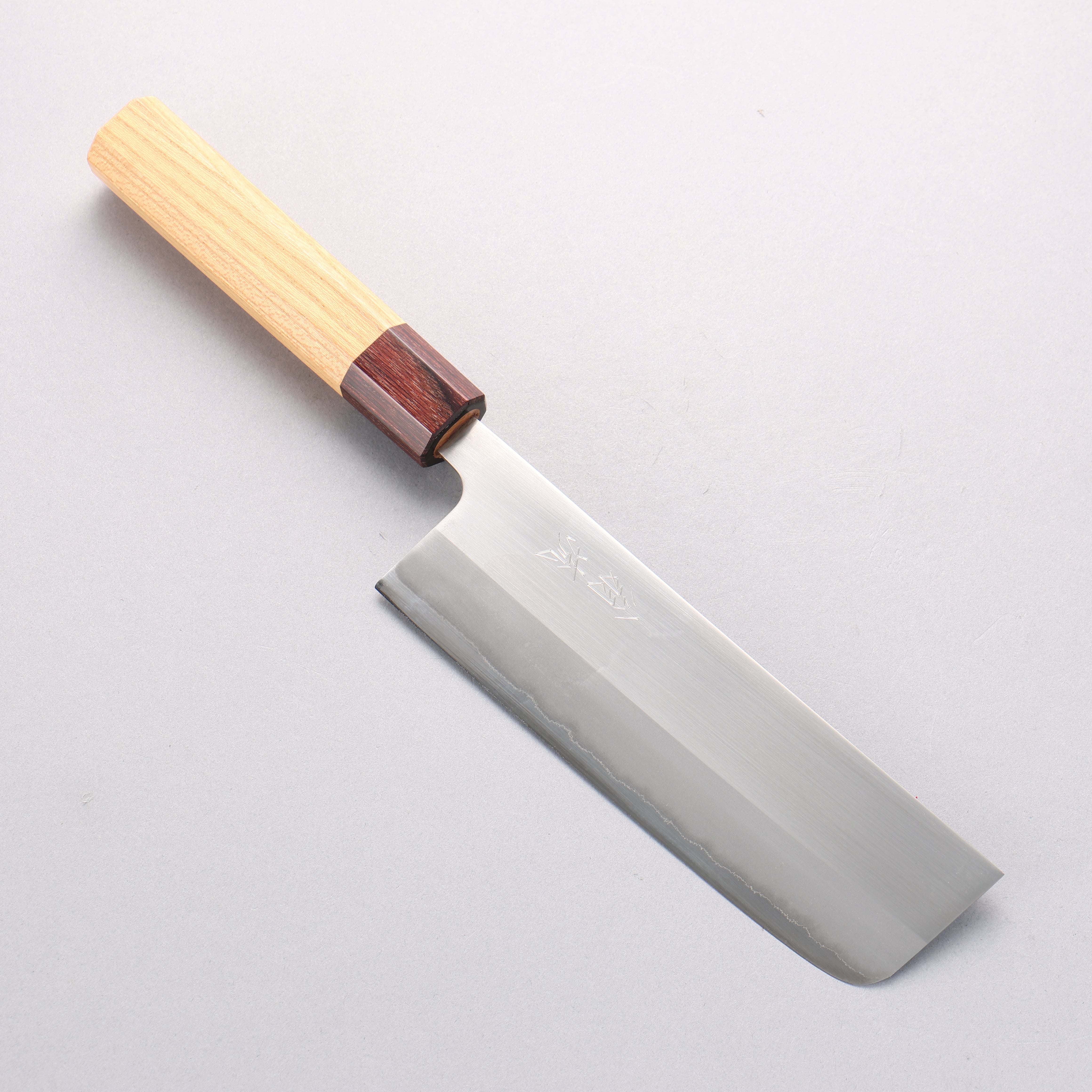 Oul White Steel No.1 Nakiri  165mm Keyaki (Japanese Elm) Handle
