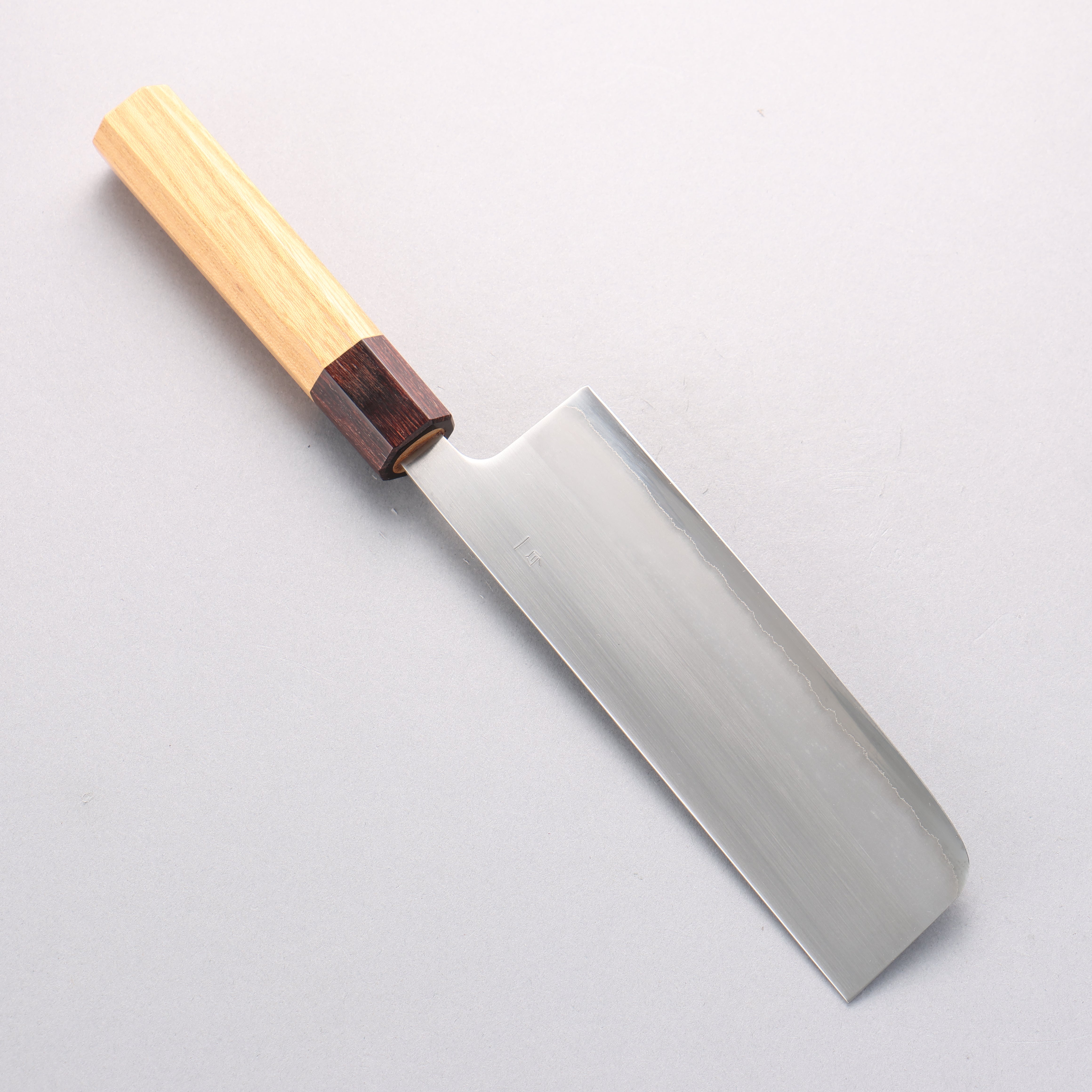 Oul White Steel No.1 Nakiri  165mm Keyaki (Japanese Elm) Handle
