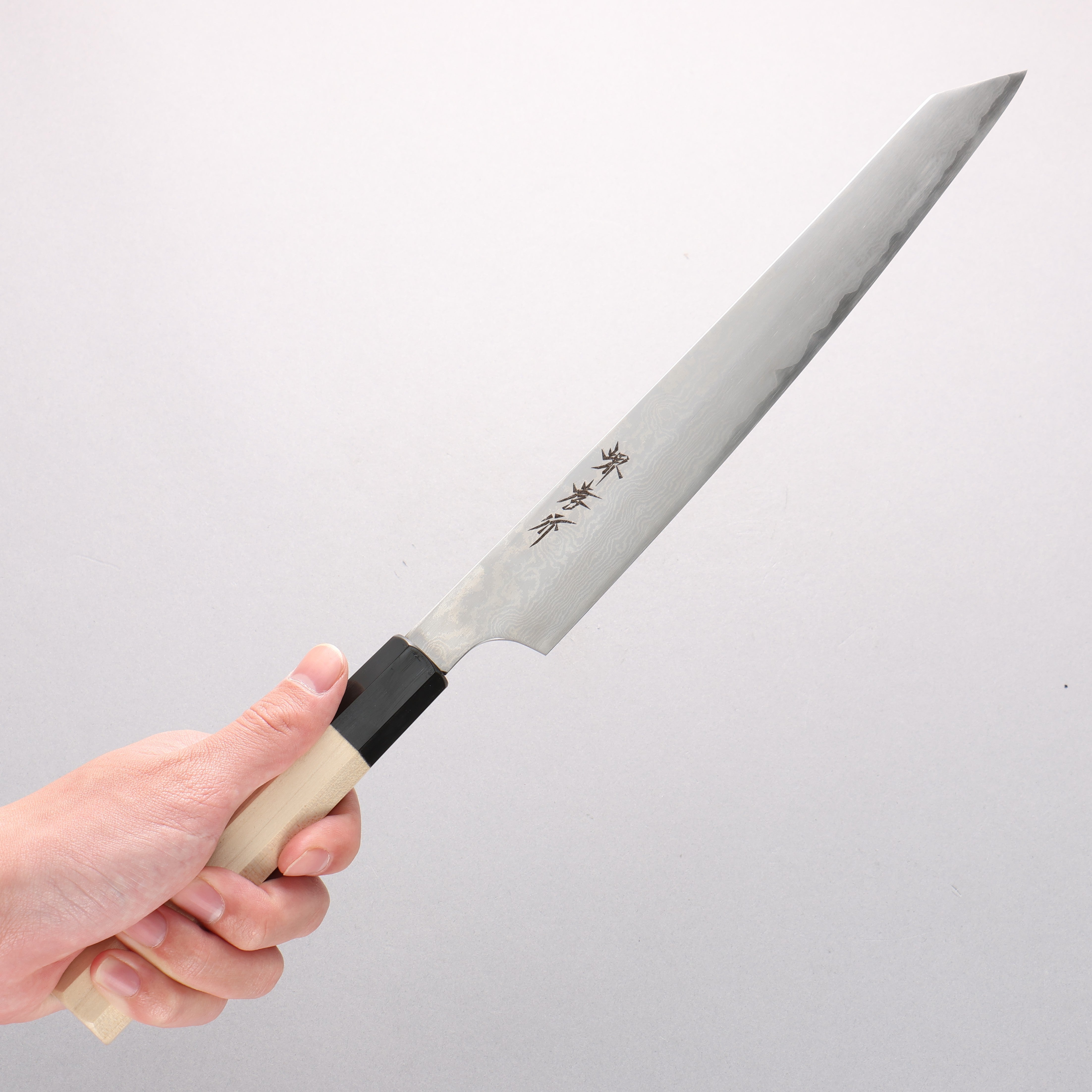 Sakai Takayuki Silver Steel No.3 Damascus Kengata Yanagiba 270mm