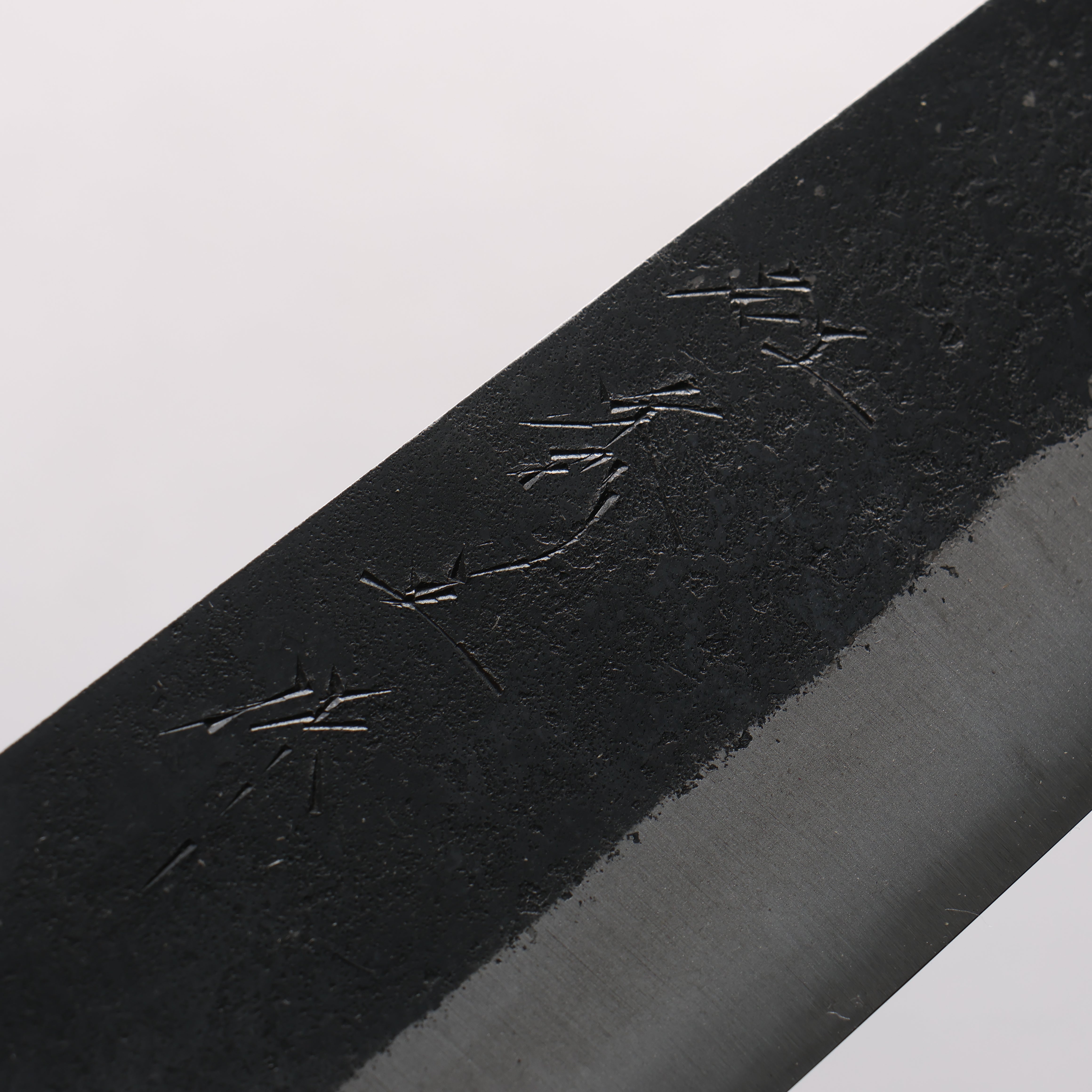 Shigeki Tanaka TEKKA Blue Steel No.2 Kurouchi Hammered(square) Kiritsuke Gyuto 270mm Walnut Handle