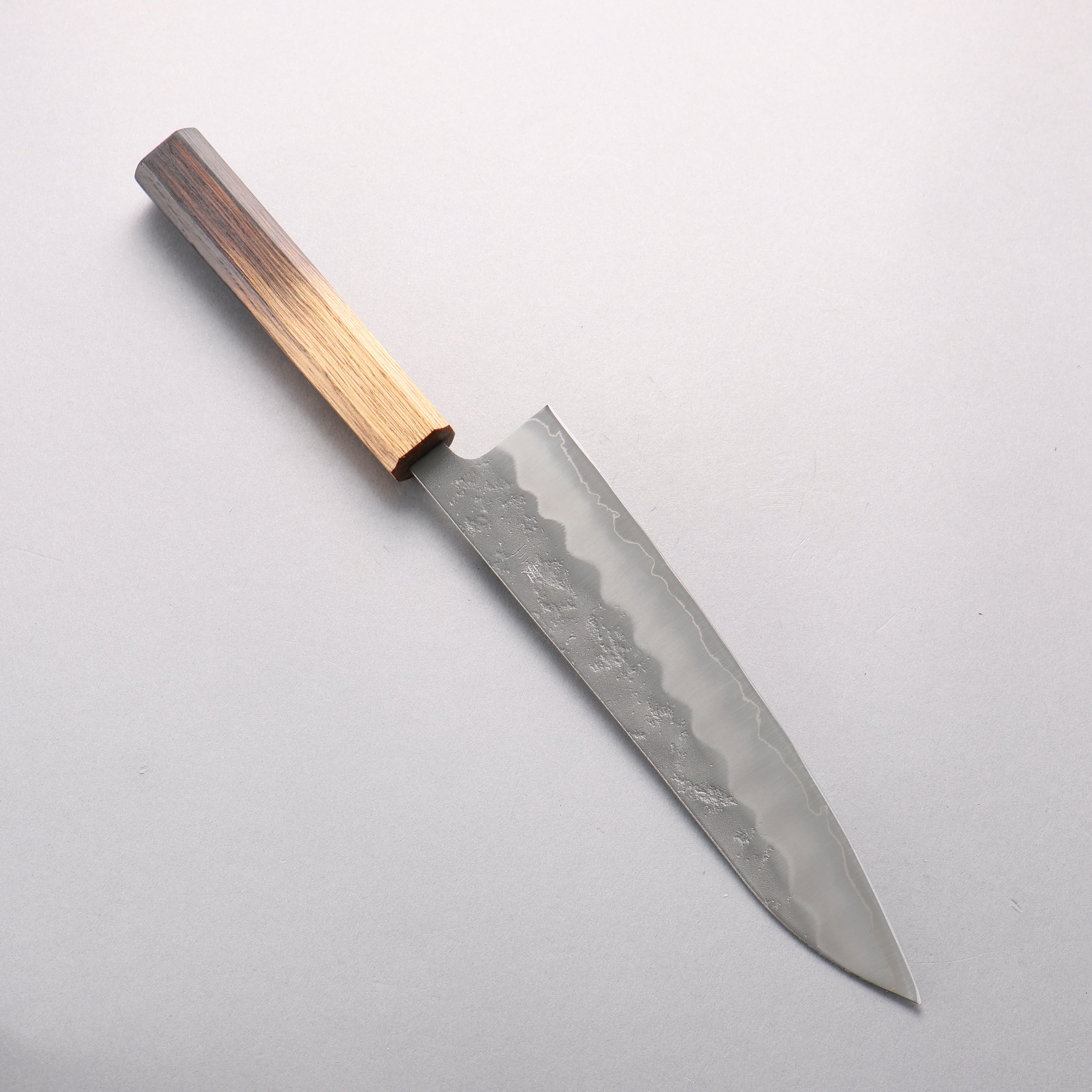 Oul Silver Steel No.3 Nashiji Gyuto 210mm Burnt Oak Handle