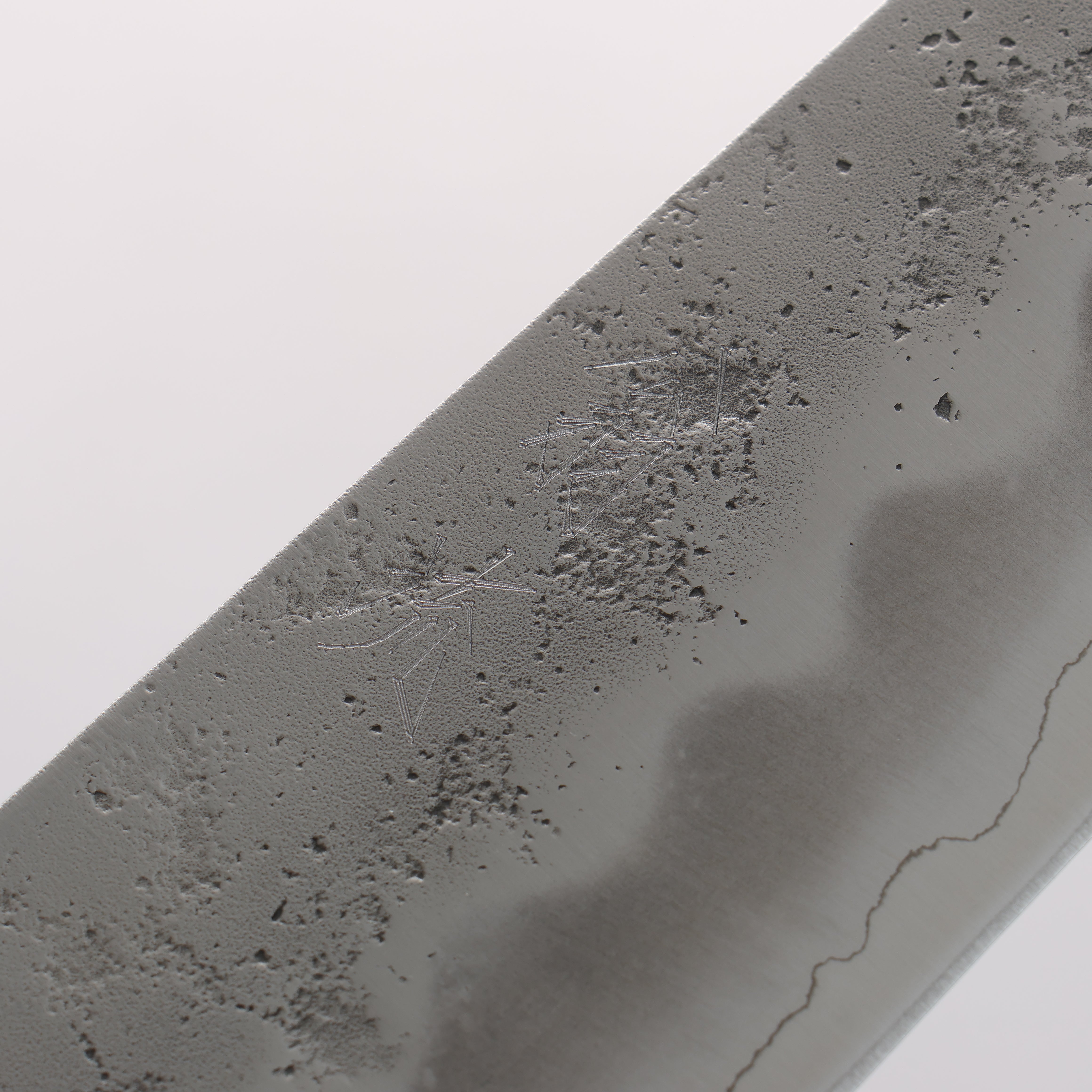 Oul Silver Steel No.3 Nashiji Gyuto 210mm Burnt Oak Handle