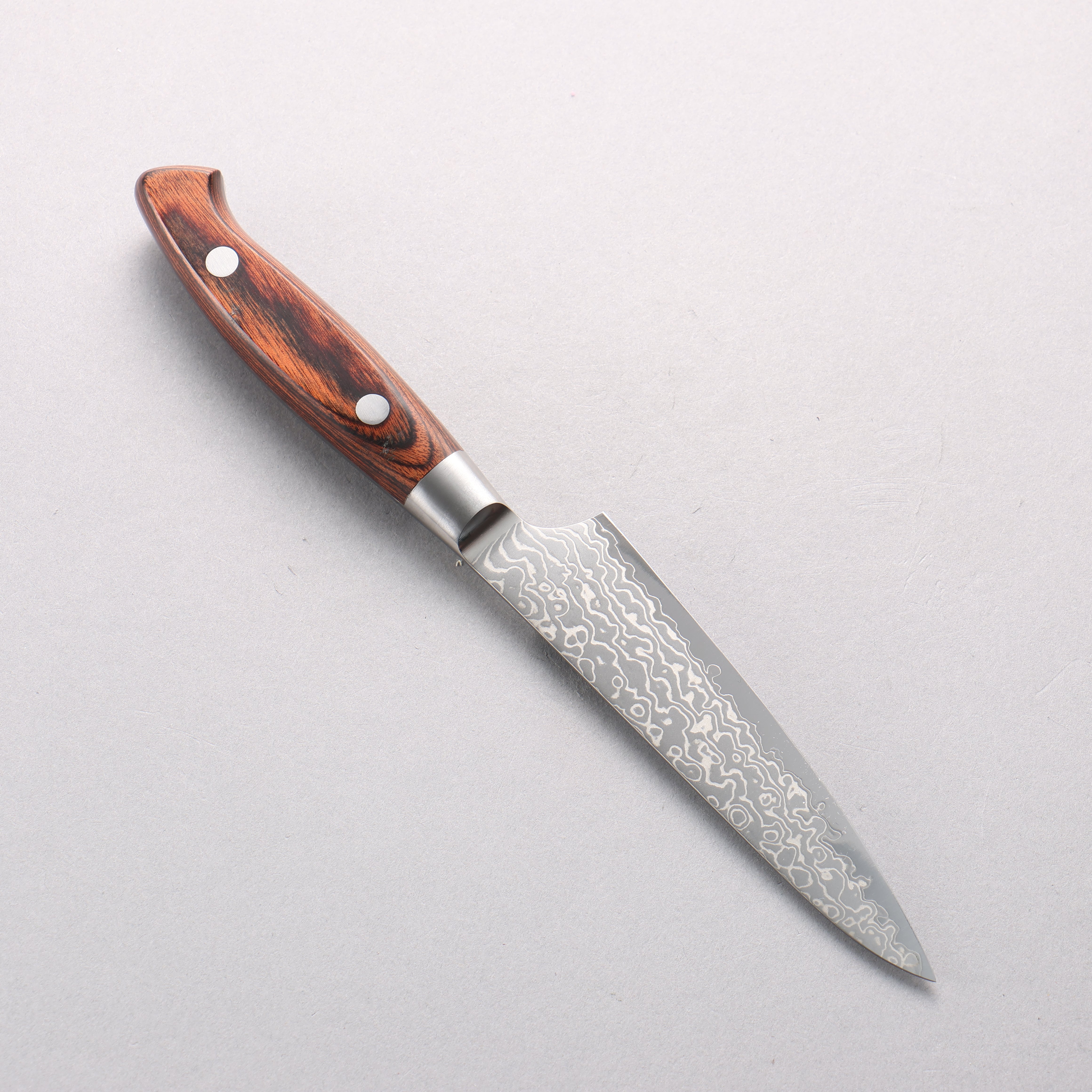 Kajin Blue Super Damascus Petty-Utility 120mm Mahogany Handle