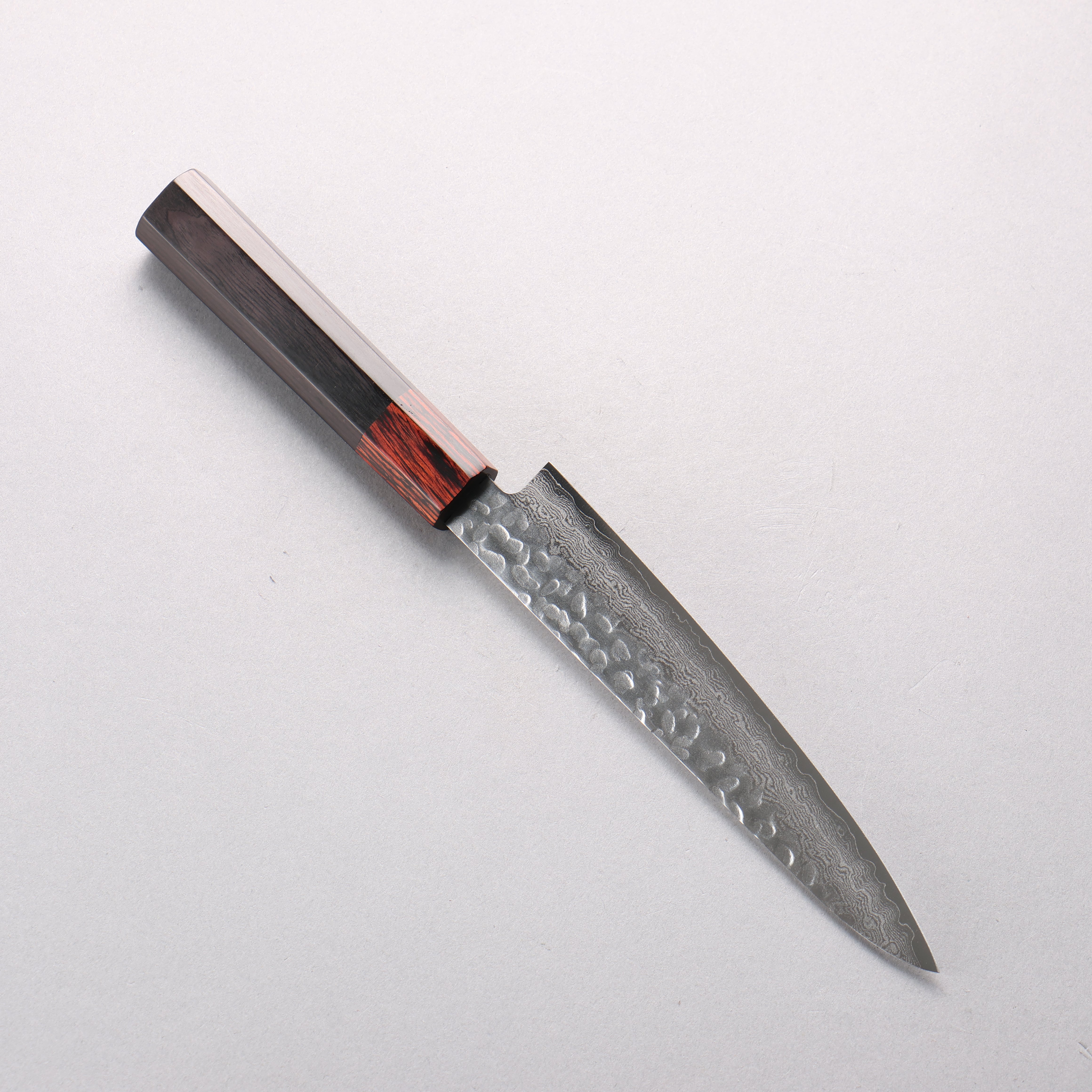 Seisuke VG10 33 Layer Hammered Damascus Petty-Utility 135mm Black Pakka wood Handle