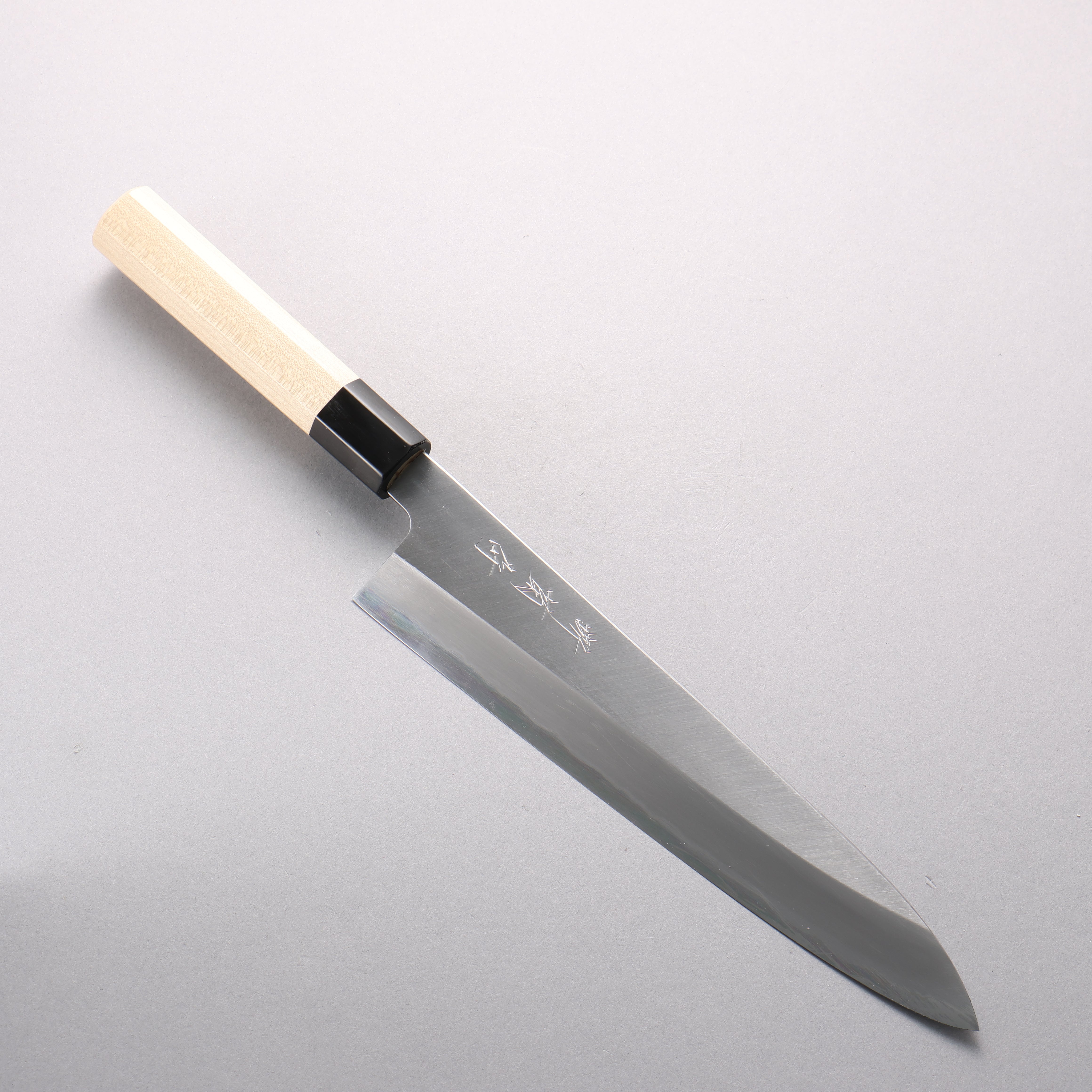 Sakai Kikumori White Steel No.1 Gyuto 240mm Magnolia (Ferrule: Water Buffalo Horn) Handle
