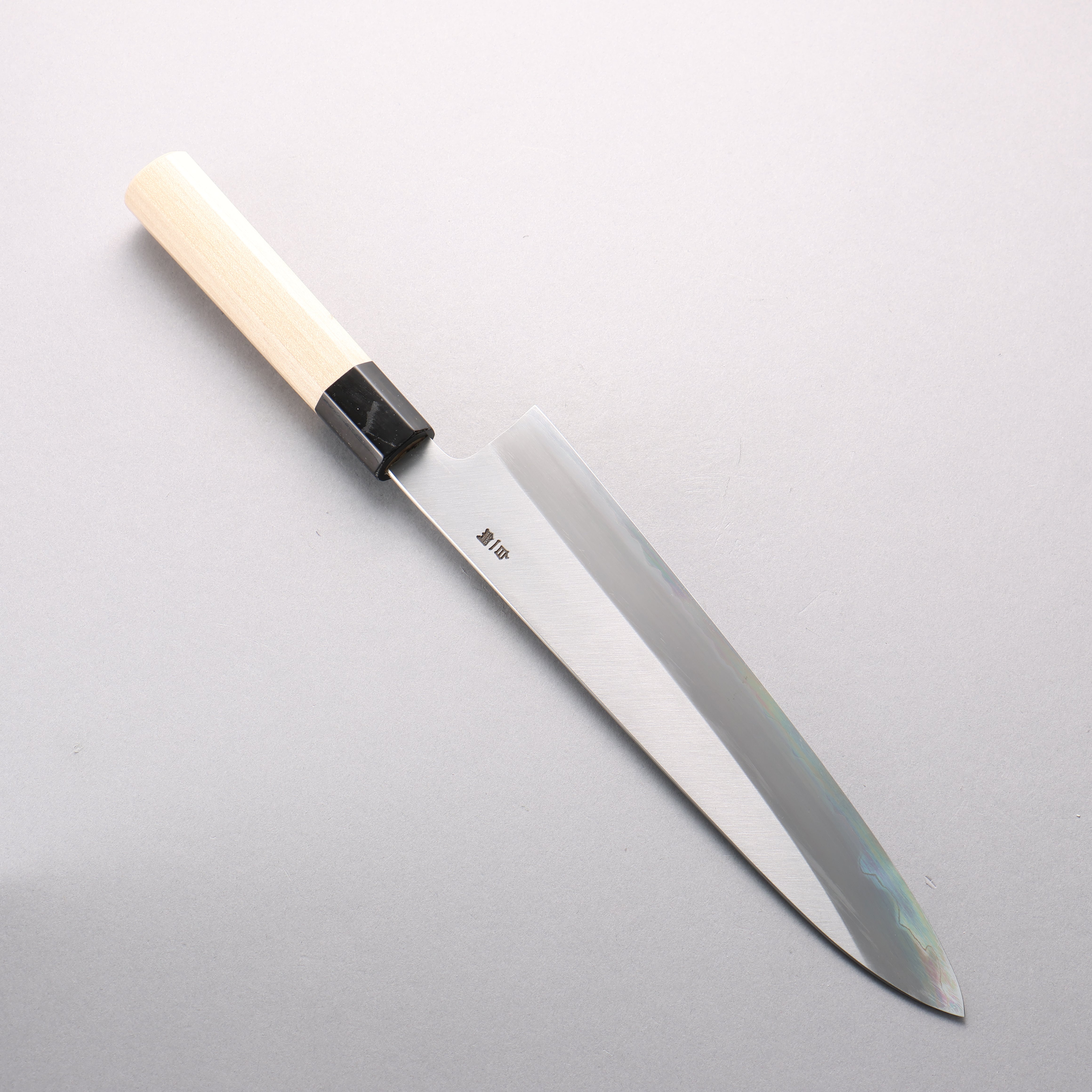 Sakai Kikumori White Steel No.1 Gyuto 240mm Magnolia (Ferrule: Water Buffalo Horn) Handle