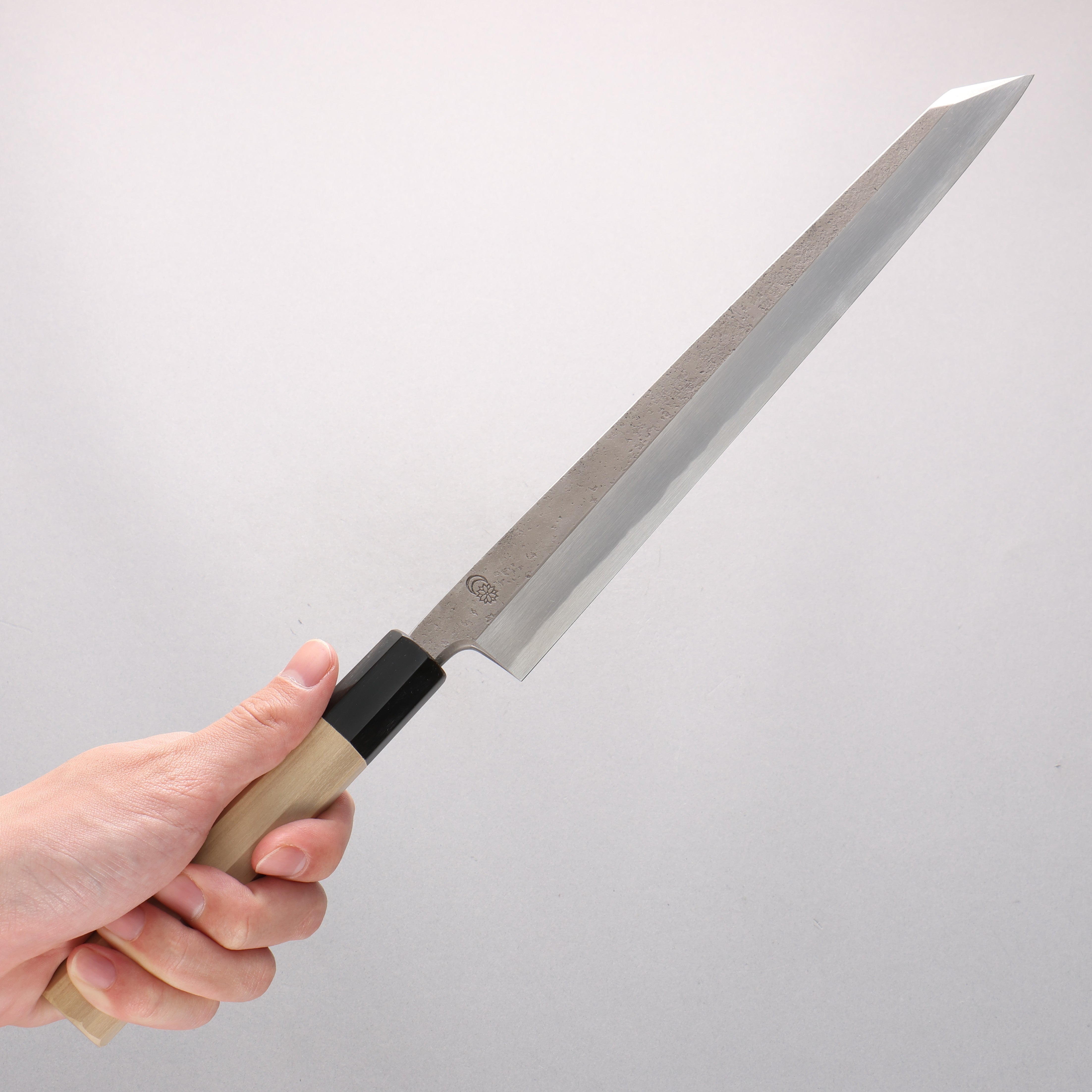 Kikuzuki White Steel No.2 Nashiji Kiritsuke Yanagiba 270mm Magnolia Handle - Japanny - Best Japanese Knife