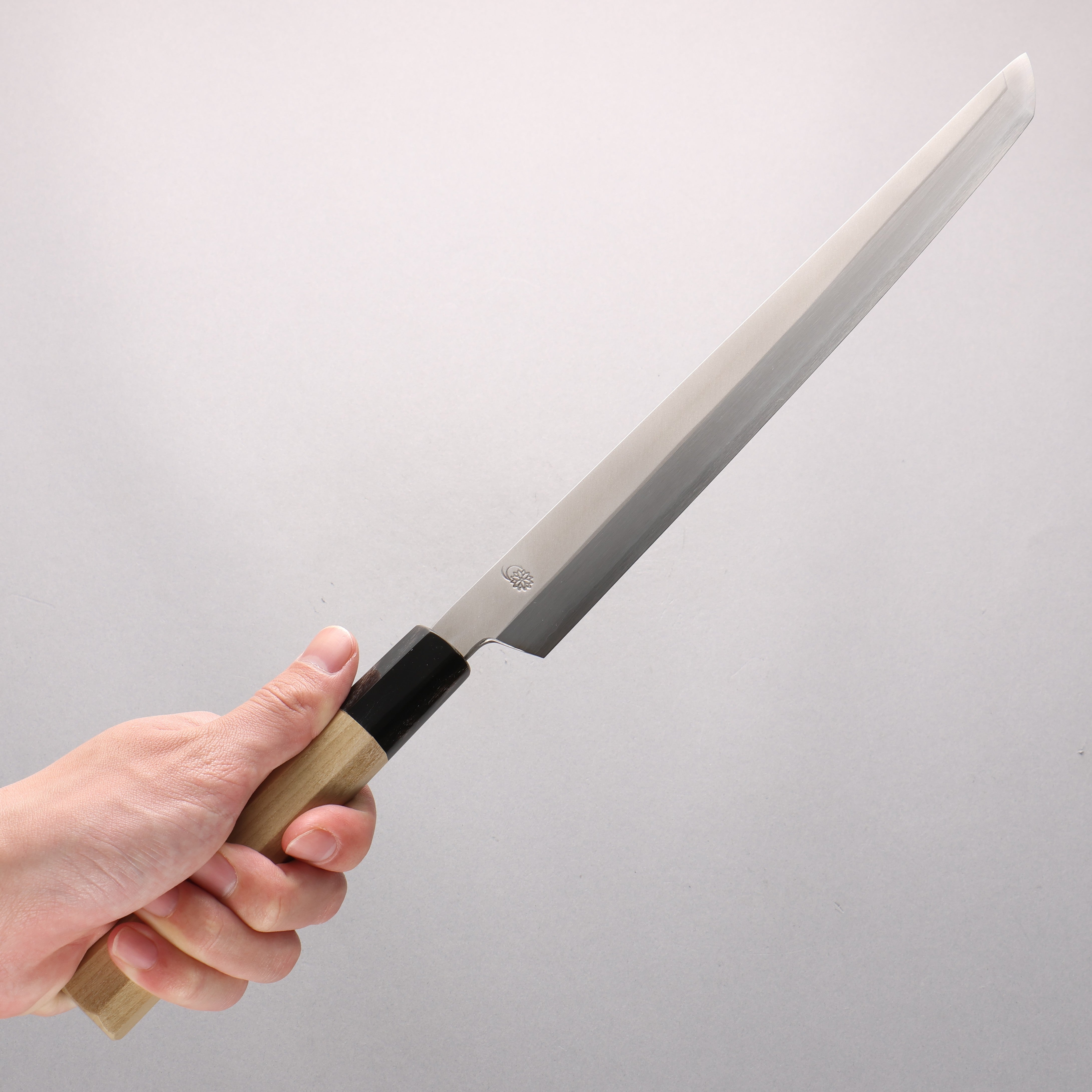 Kikuzuki White Steel No.2 Nashiji Sakimaru Takohiki 270mm Magnolia Handle - Japanny - Best Japanese Knife