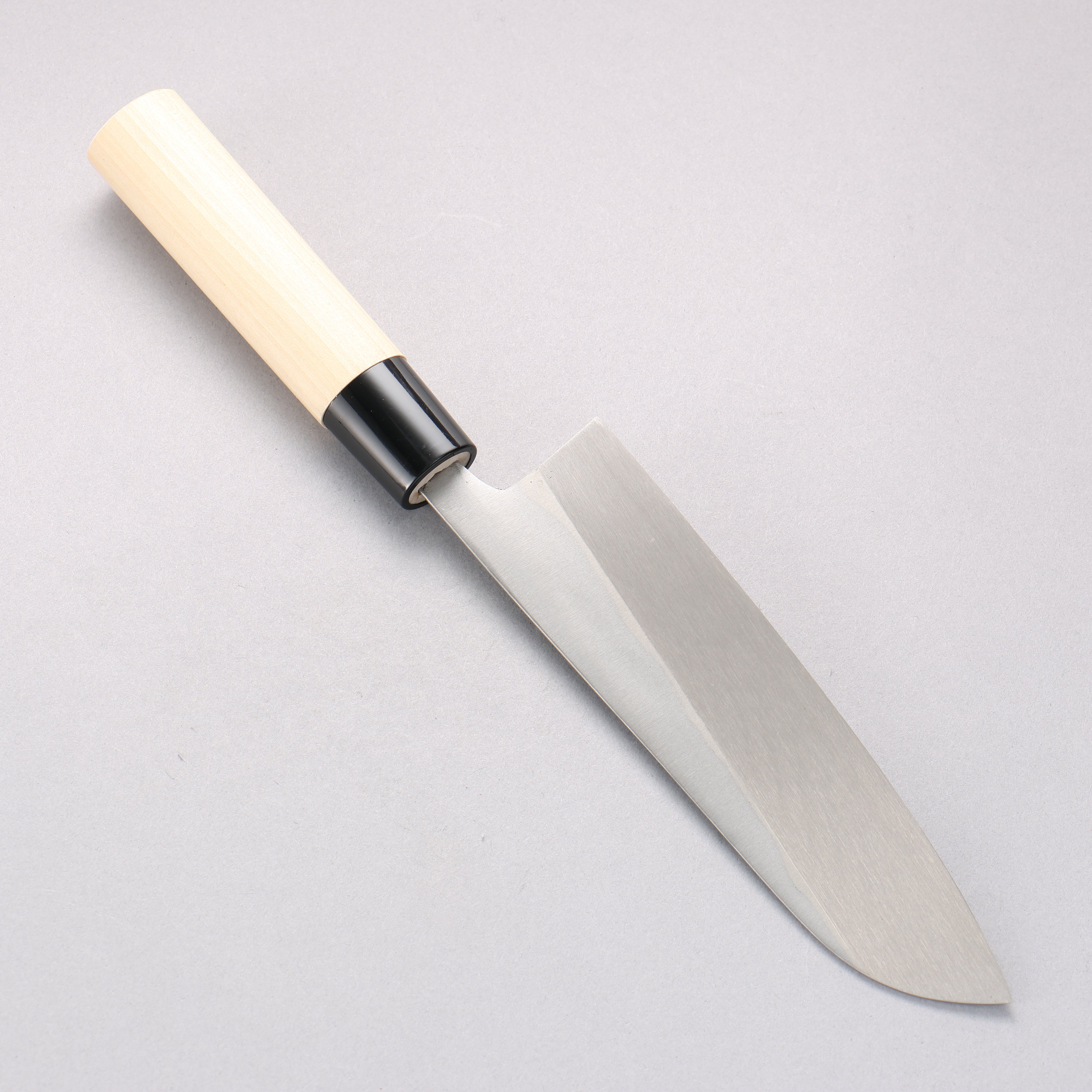 Nakaniida White Steel No.2 Migaki Polish Finish Santoku 165mm Magnolia Handle - Japanny - Best Japanese Knife