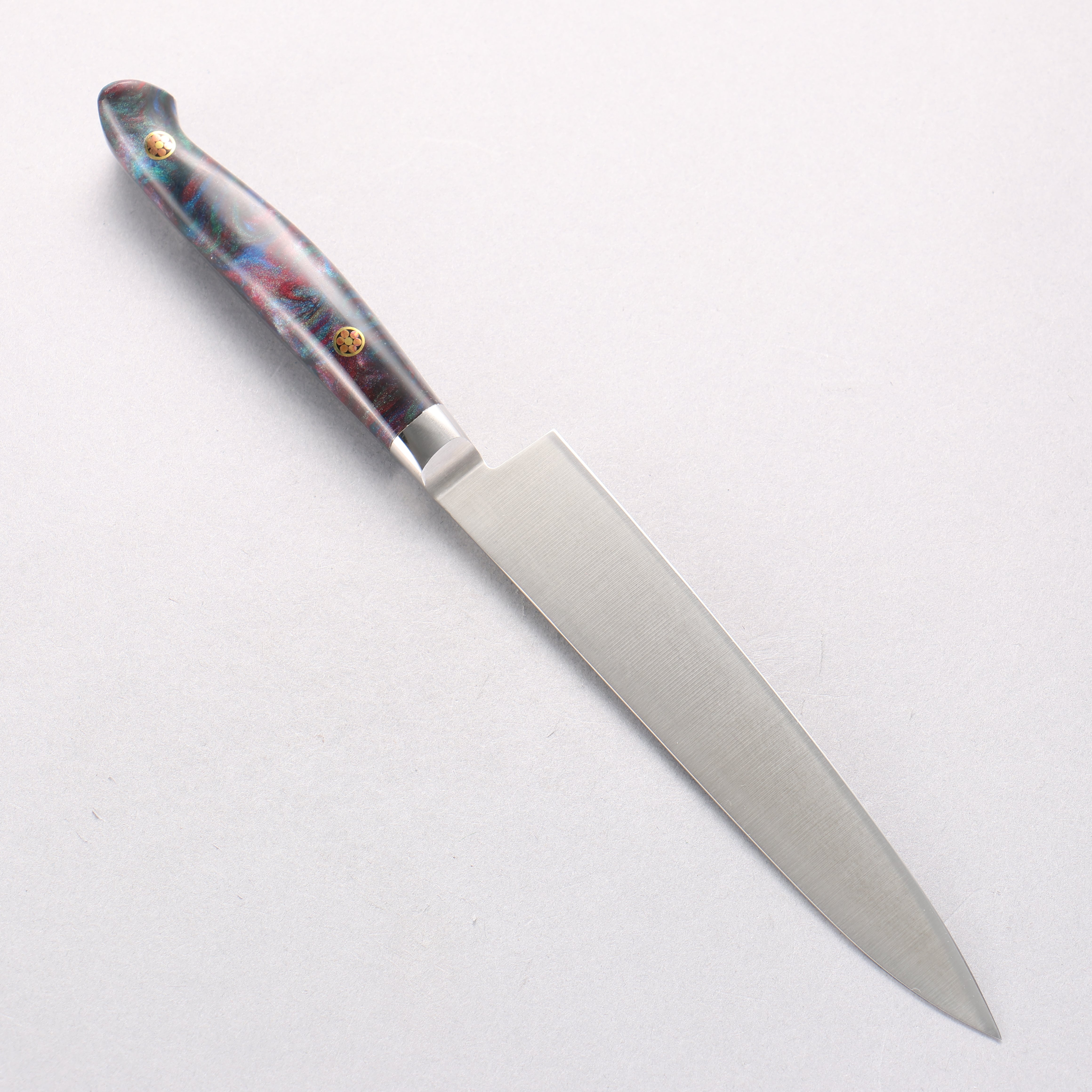 Sakai Takayuki Grand Chef SP Uddeholm Swedish stain-resistant steel Petty-Utility Salmon 150mm SP Type III (Galaxy) Handle - Japanny - Best Japanese Knife