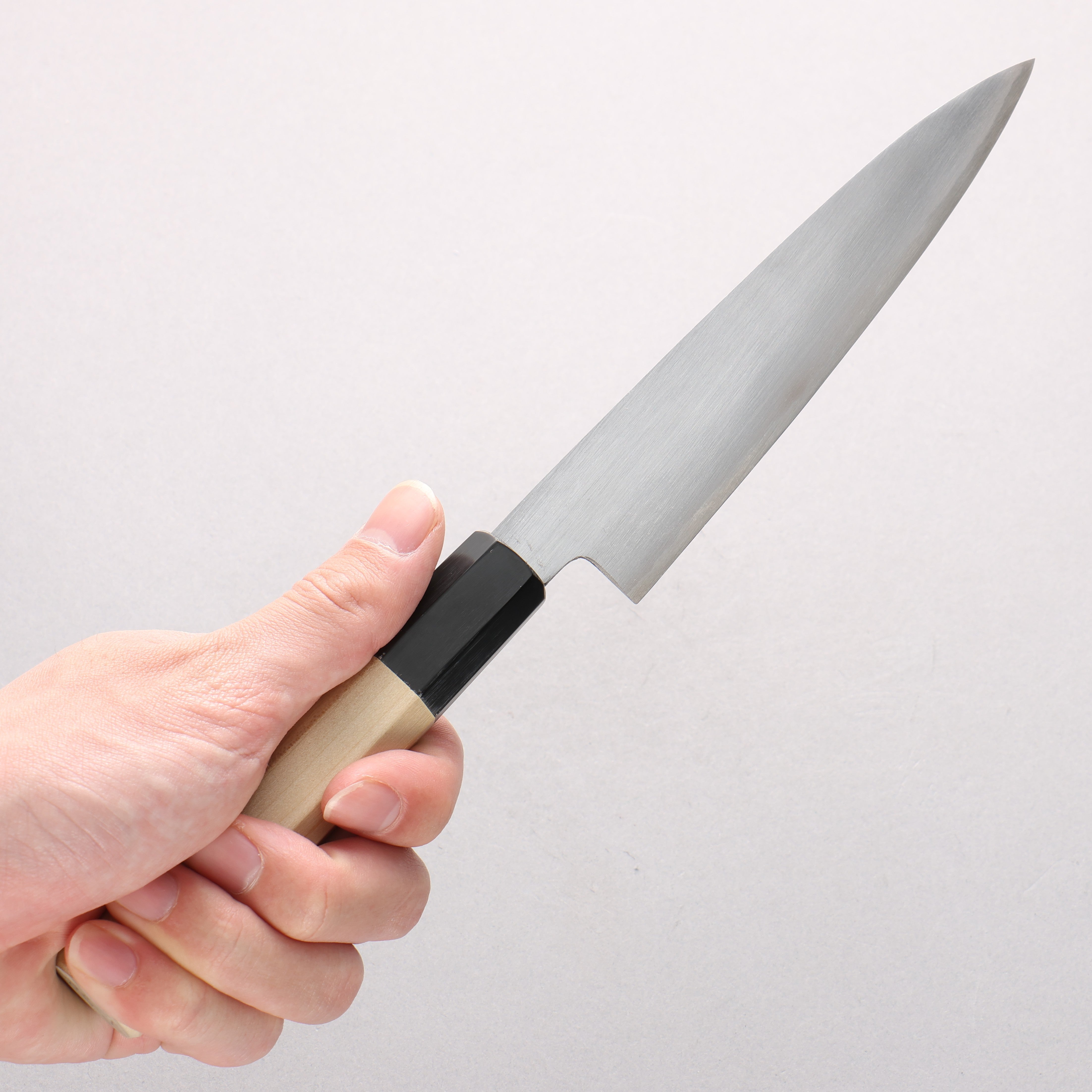 Minamoto Akitada White Steel No.2 Petty-Utility 150mm Magnolia Handle - Japanny - Best Japanese Knife