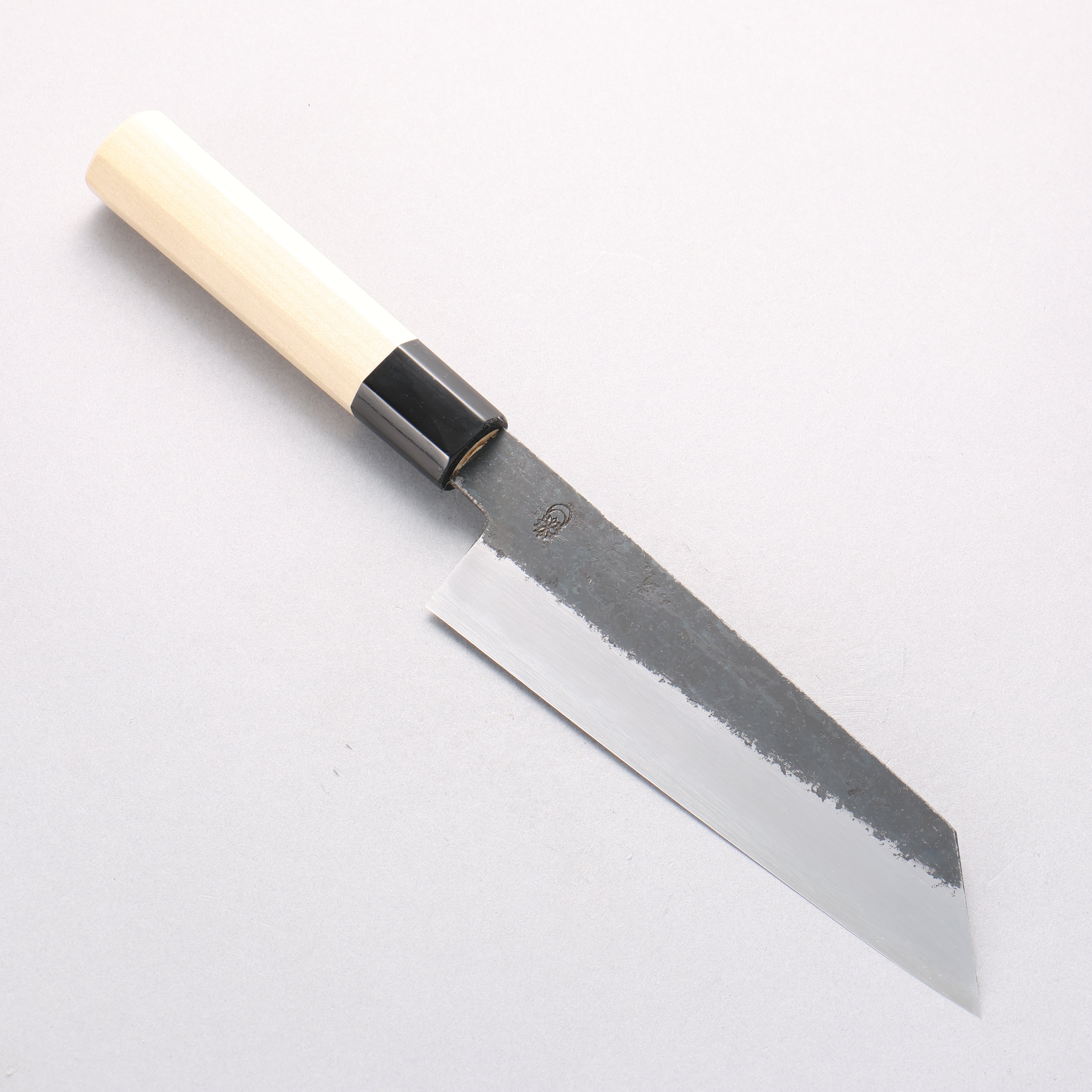 Kikuzuki White Steel No.2 Black Finished Kiritsuke Santoku 180mm Magnolia Handle - Japanny - Best Japanese Knife