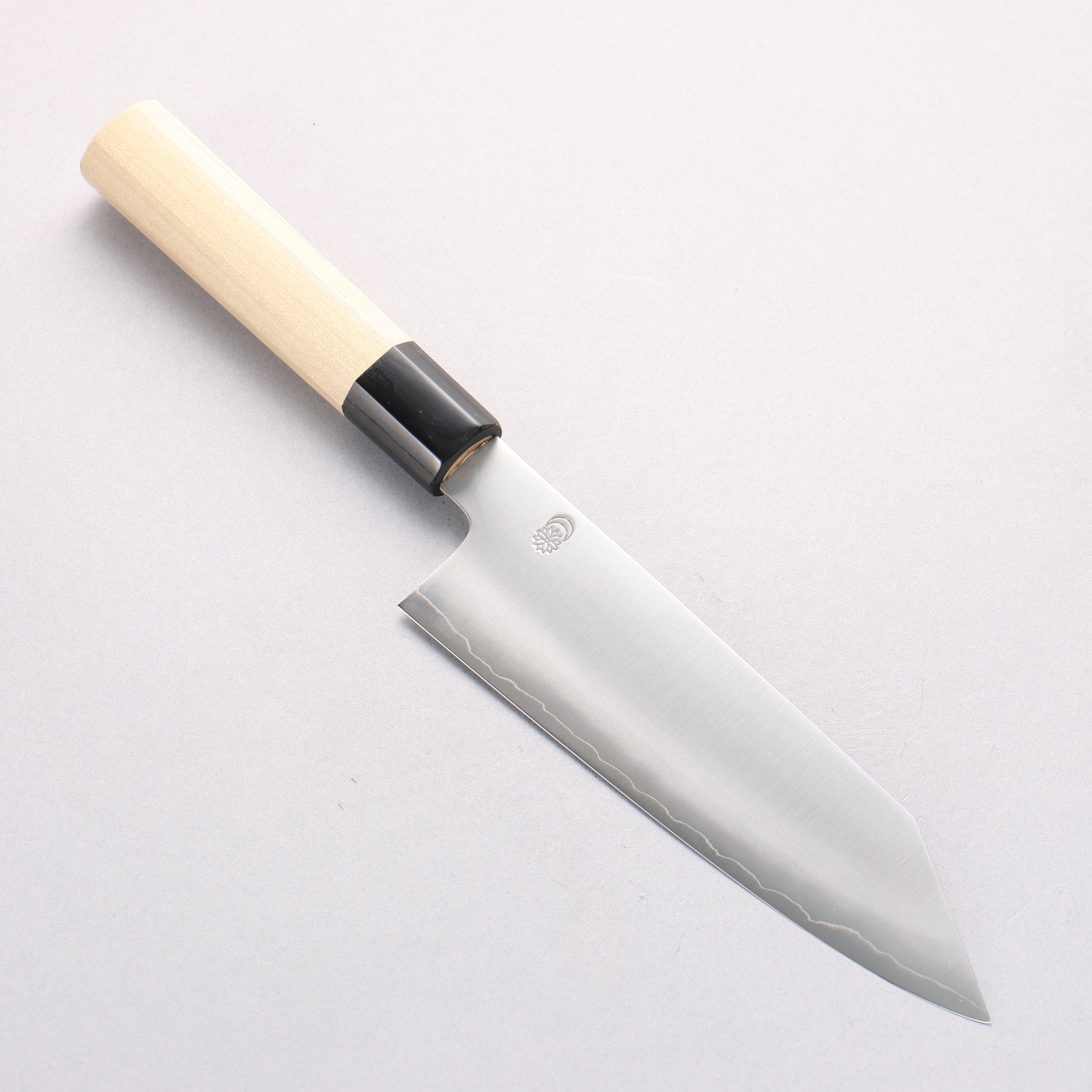 Kikuzuki Silver Steel No.3 Bokashi Kiritsuke Santoku 180mm Magnolia Handle - Japanny - Best Japanese Knife