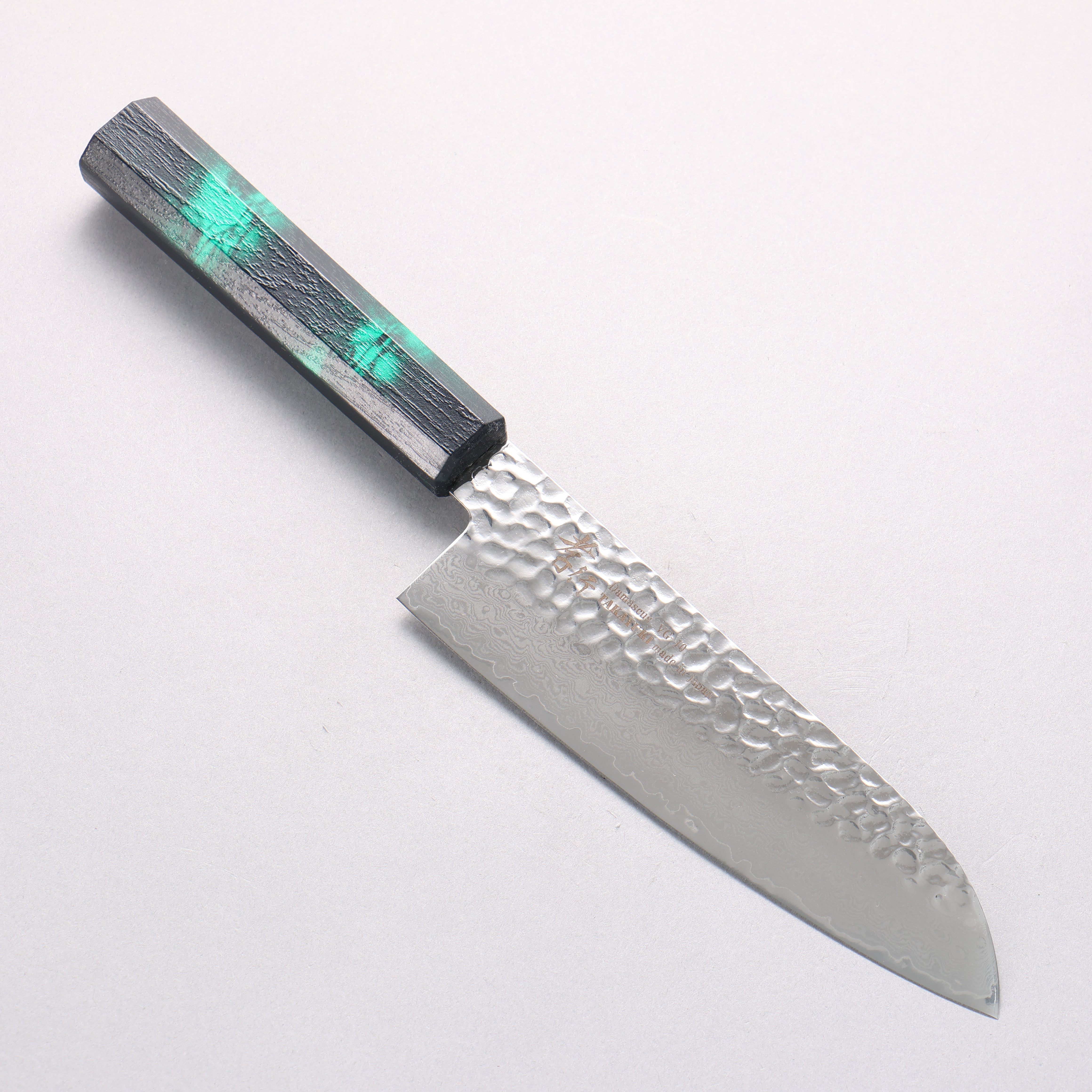 Sakai Takayuki Nanairo VG10 33 Layer Santoku 180mm ABS resin(Green tortoiseshell) Handle - Japanny - Best Japanese Knife
