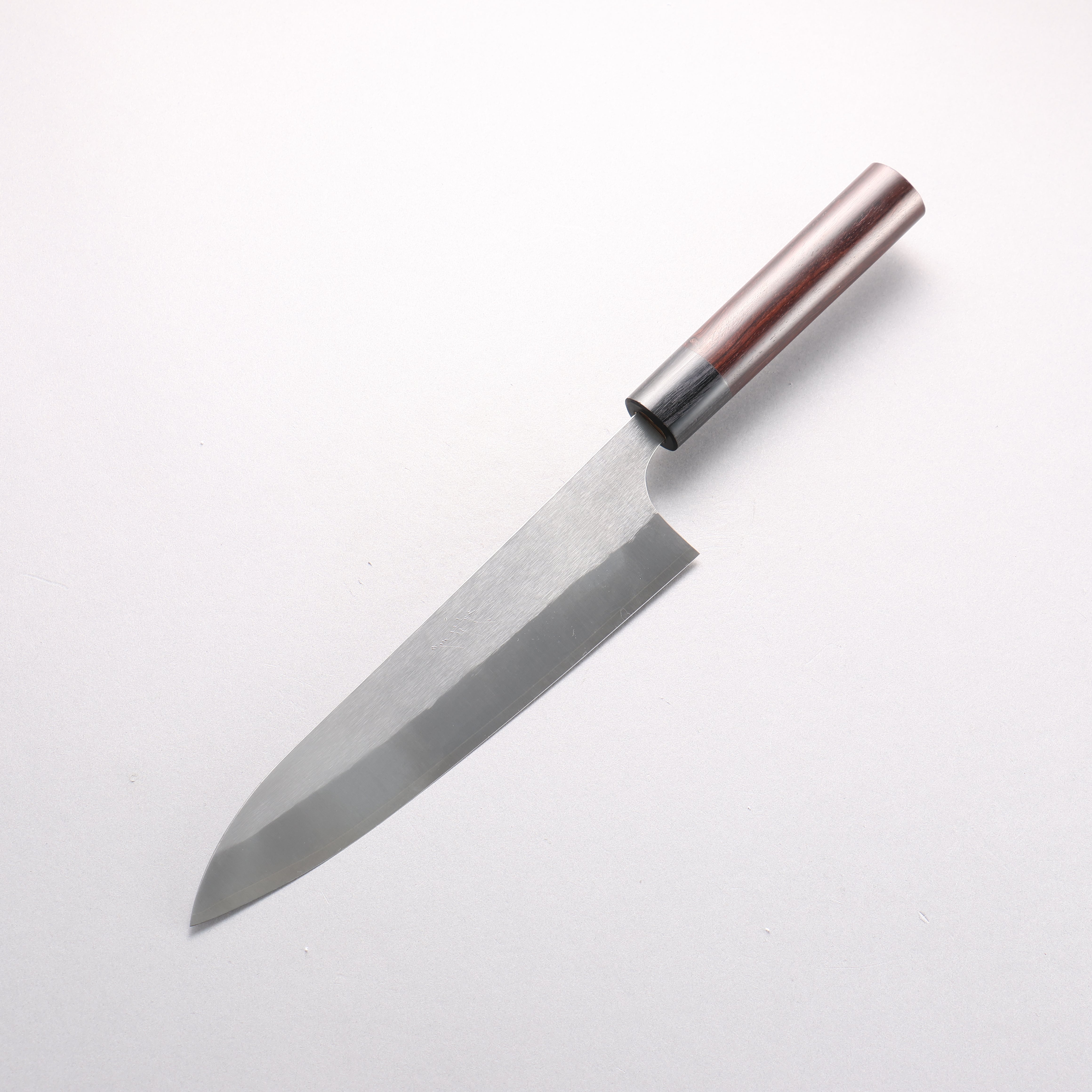 Shungo Ogata SG2 Vertical and Horizontal Hairlines Gyuto 210mm Rosewood Handle - Japanny - Best Japanese Knife