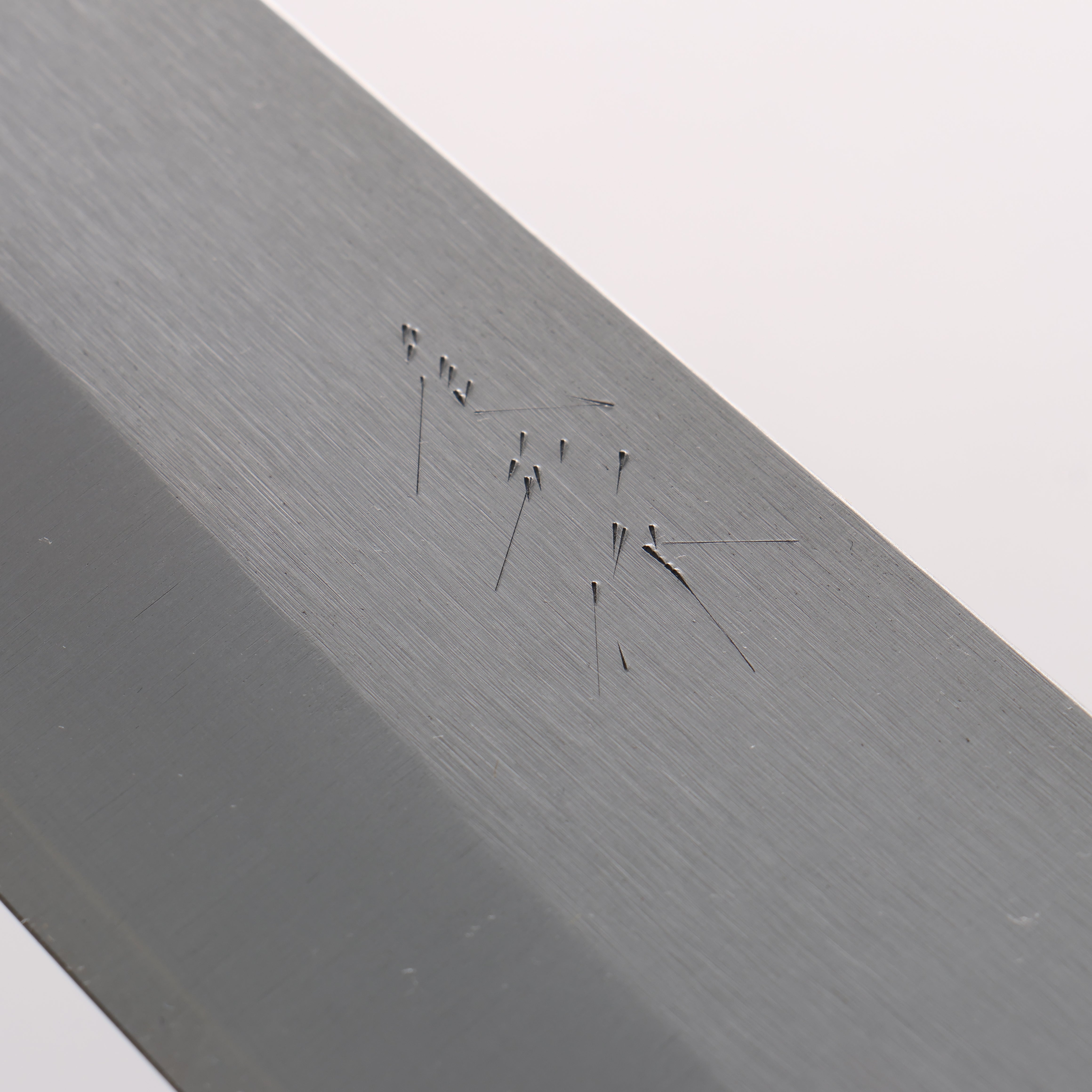 Shungo Ogata SG2 Vertical and Horizontal Hairlines Gyuto 240mm Rosewood Handle - Japanny - Best Japanese Knife