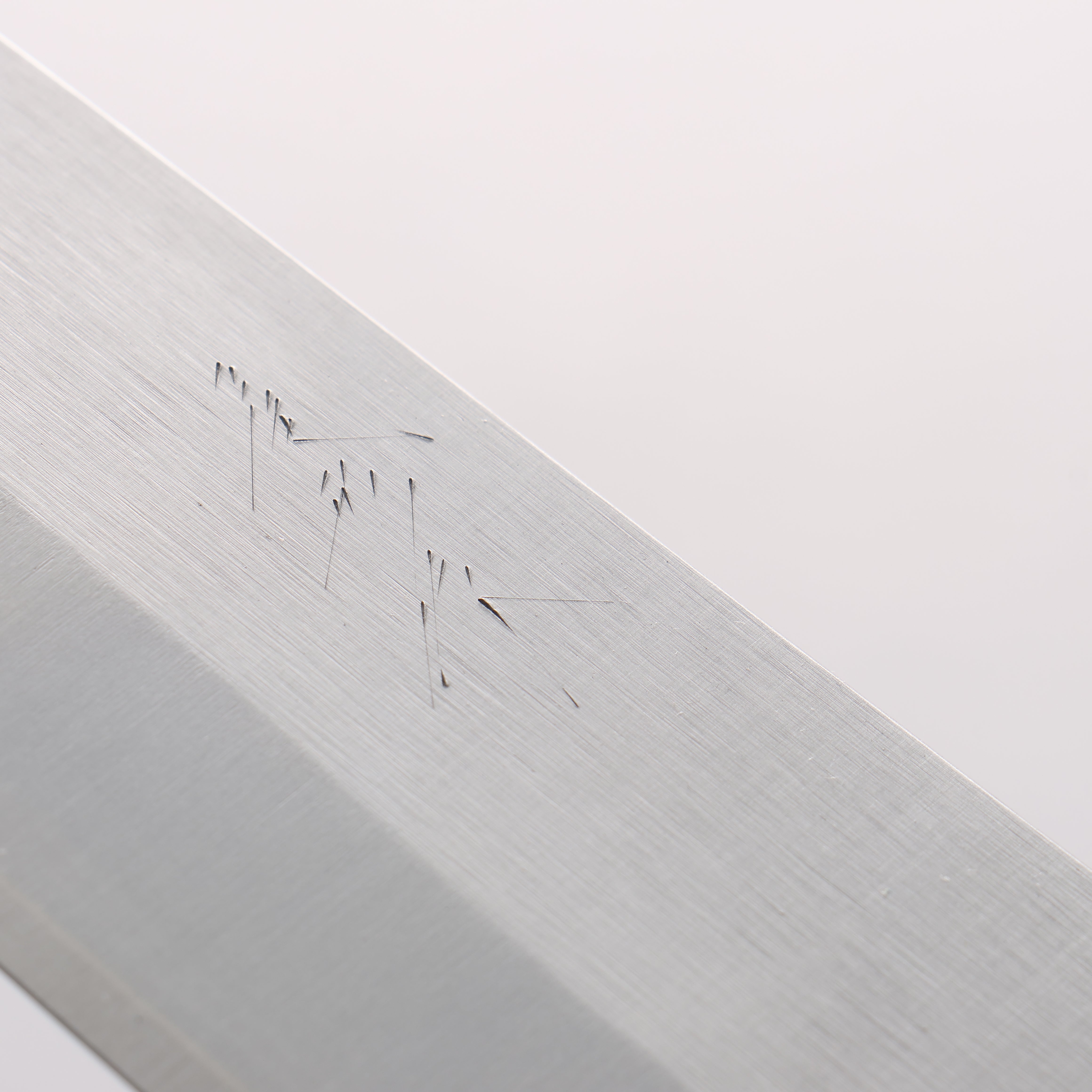 Shungo Ogata SG2 Vertical and Horizontal Hairlines Santoku 180mm Rosewood Handle - Japanny - Best Japanese Knife