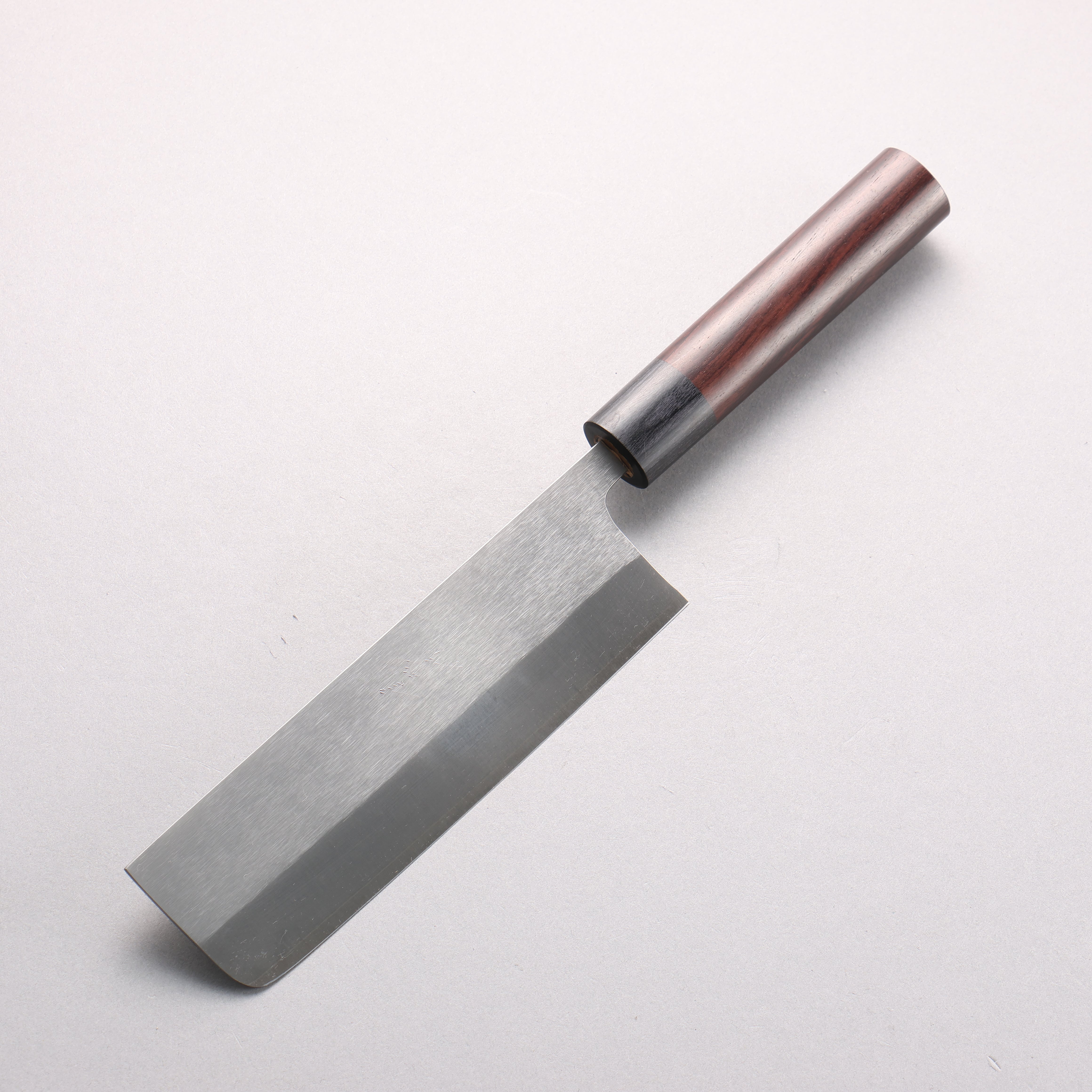 Shungo Ogata SG2 Vertical and Horizontal Hairlines Nakiri 170mm Rosewood Handle - Japanny - Best Japanese Knife